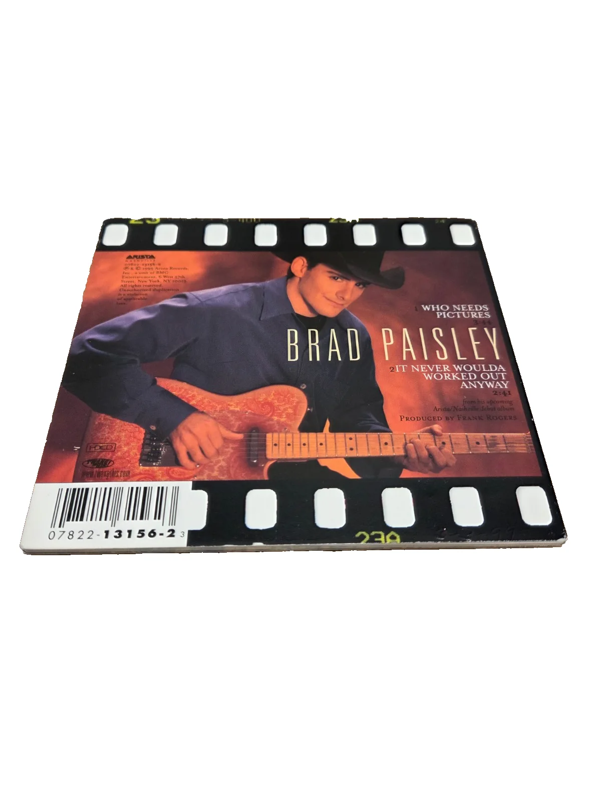 Brad Paisley Signed on booklet and disc Who Needs Pictures 2-song CD, изображение 3