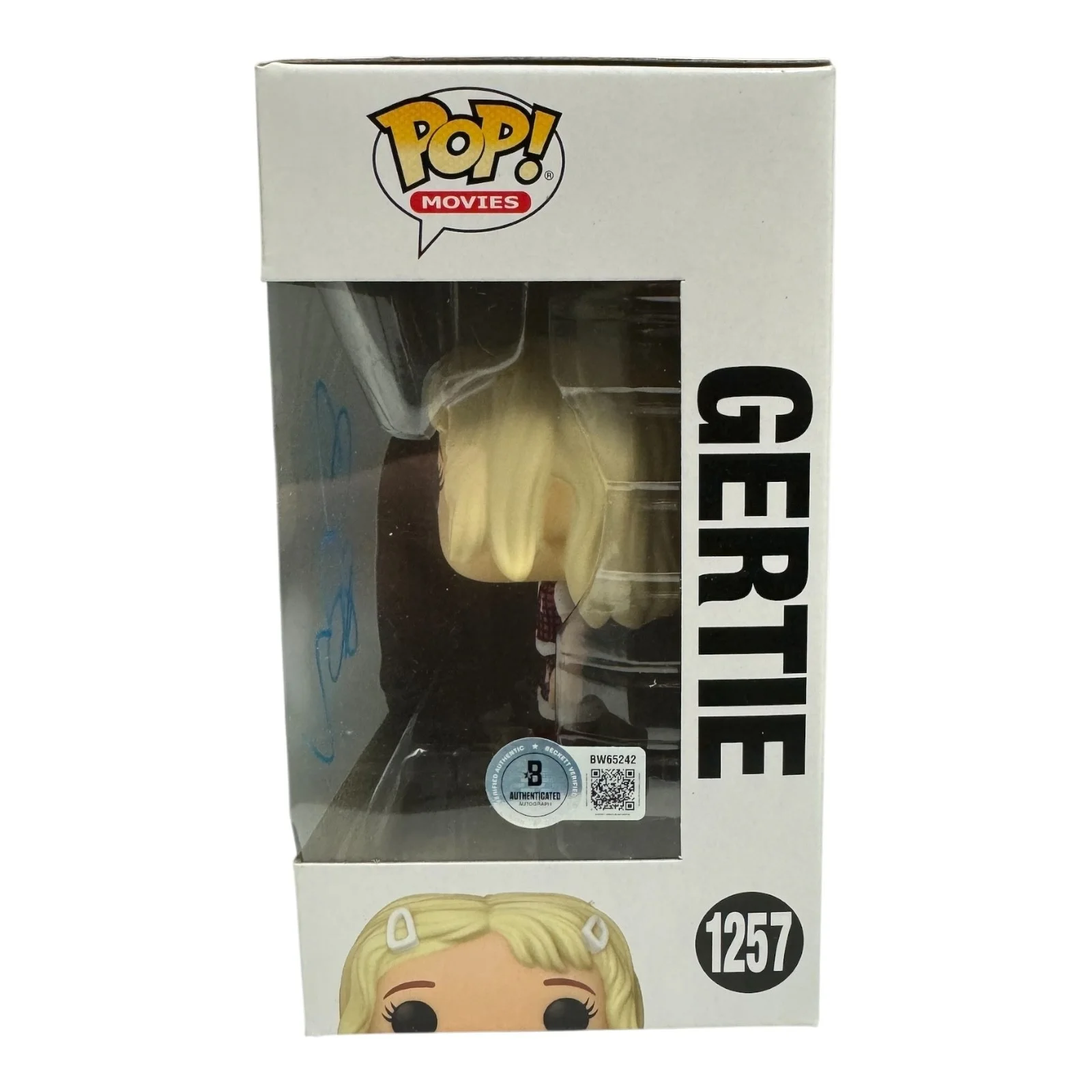 Drew Barrymore — Drew Barrymore Signed Autograph ET 1257 Funko Pop Beckett BAS Gertie, image 2
