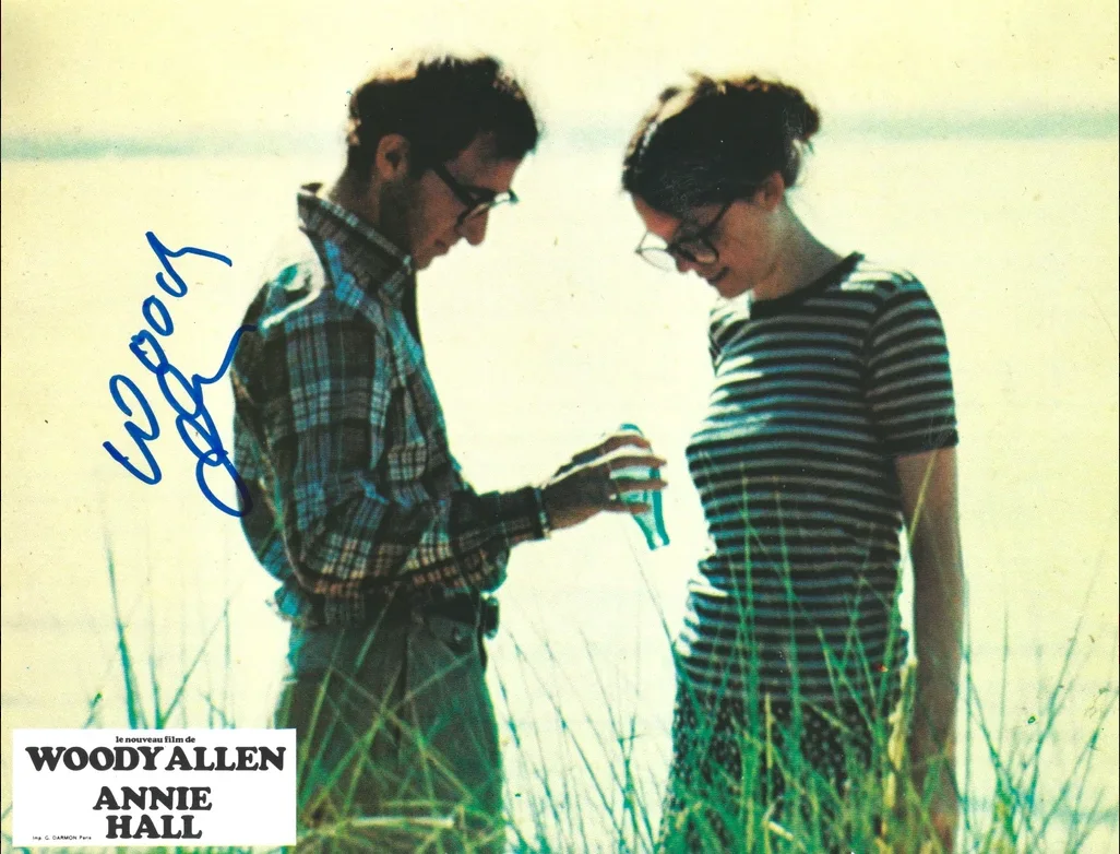 woody allen — Woody Allen signed Original Annie Hall Lobby Card 1977 - Exact Proof