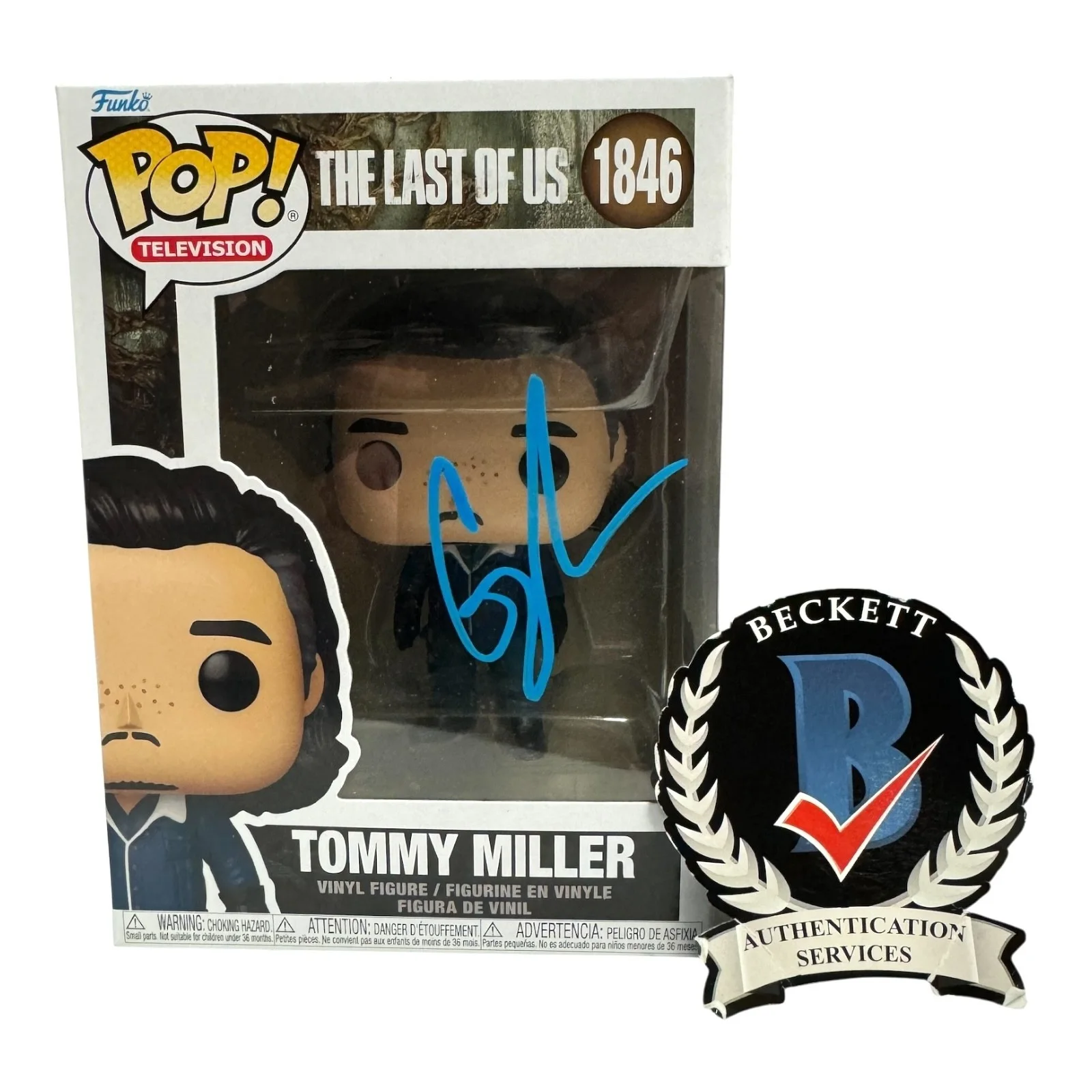 Diego Luna — Diego Luna Signed Autograph The Last Of Us 1846 Funko Pop Beckett BAS Tommy