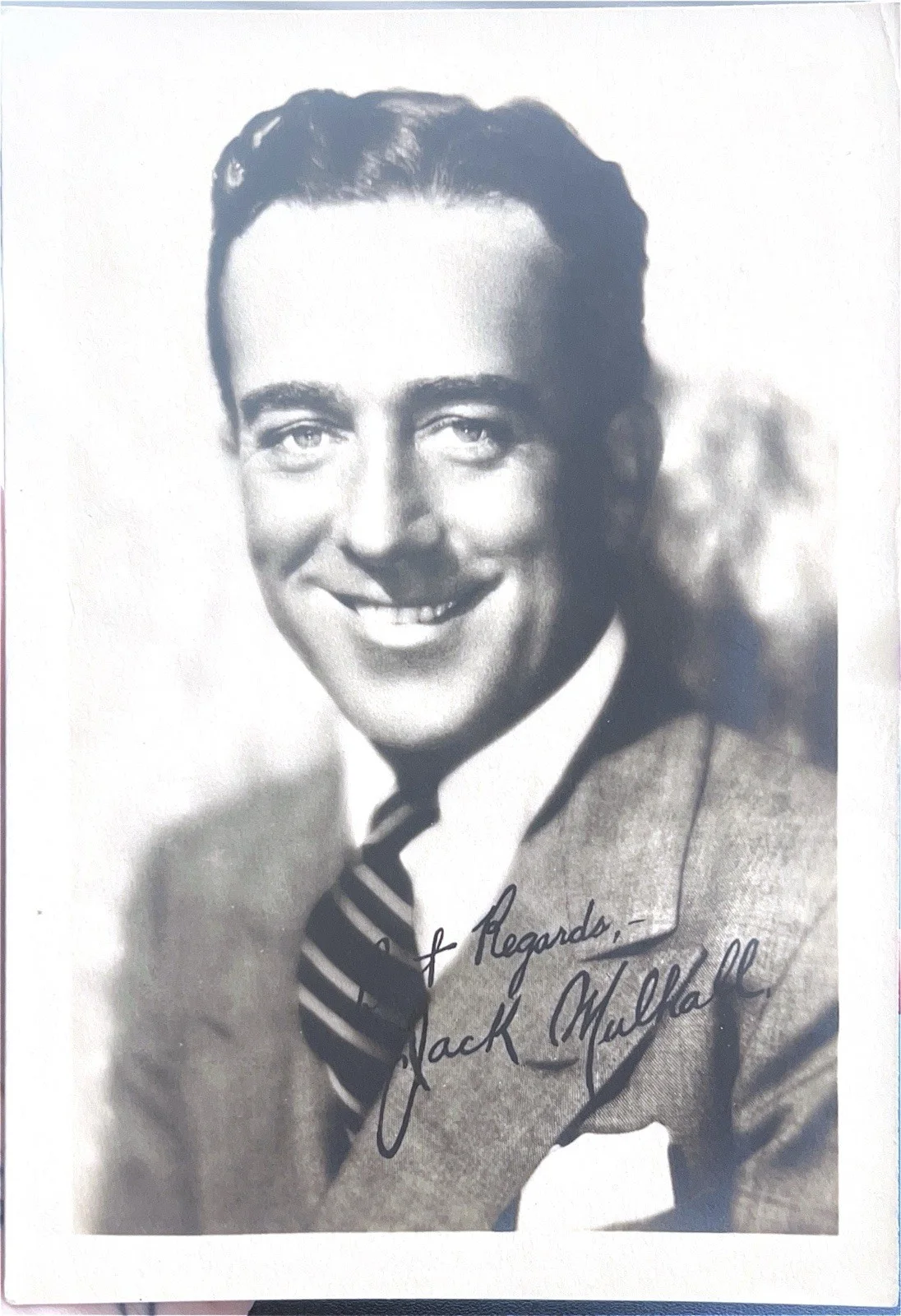 VINTAGE JACK MULHALL — VINTAGE JACK MULHALL SIGNED PHOTO (SILENT- COMIC STAR), image 2