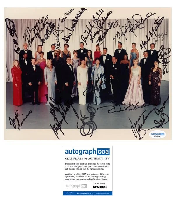 Alice Barrett +more — "Another World" Cast AUTOGRAPHS Signed 8x10 Photo - Linda Dano +20! ACOA