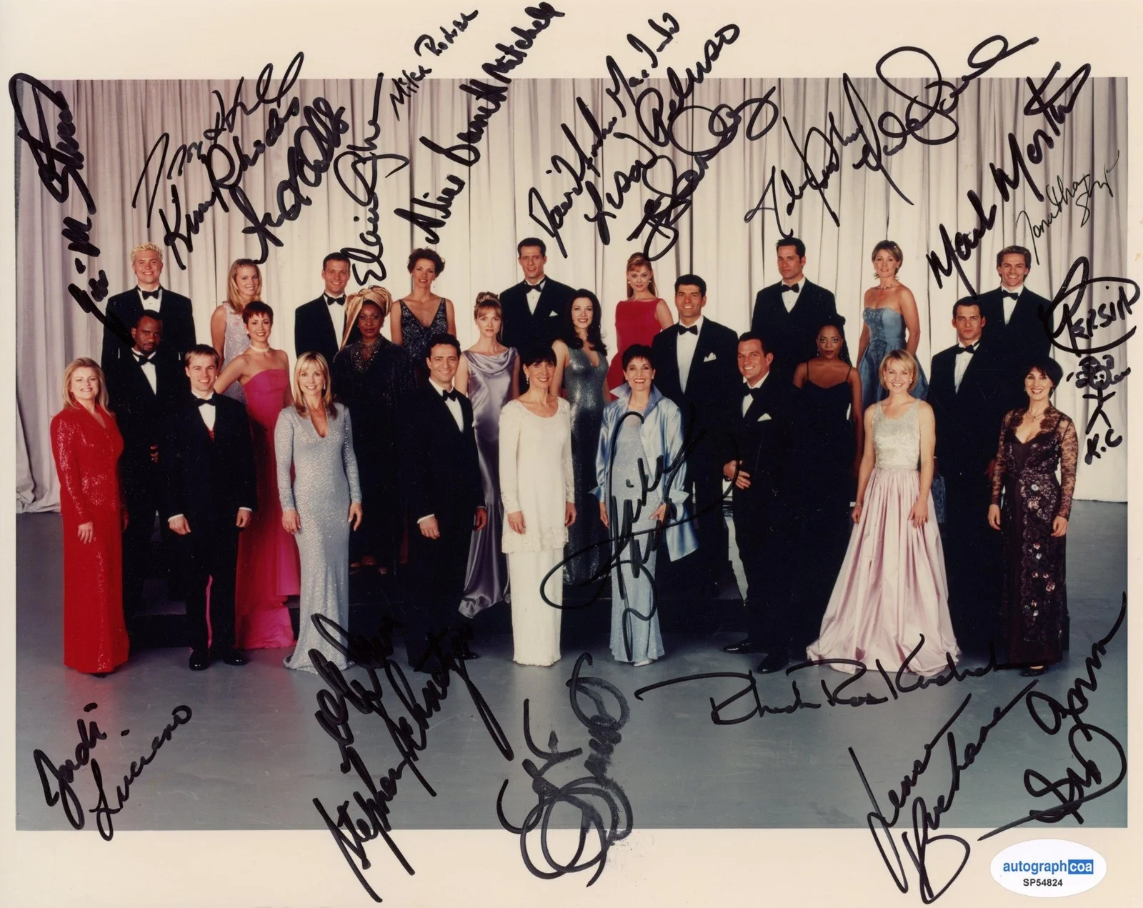 Alice Barrett, more — "Another World" Cast AUTOGRAPHS Signed 8x10 Photo - Linda Dano +20! ACOA, изображение 2