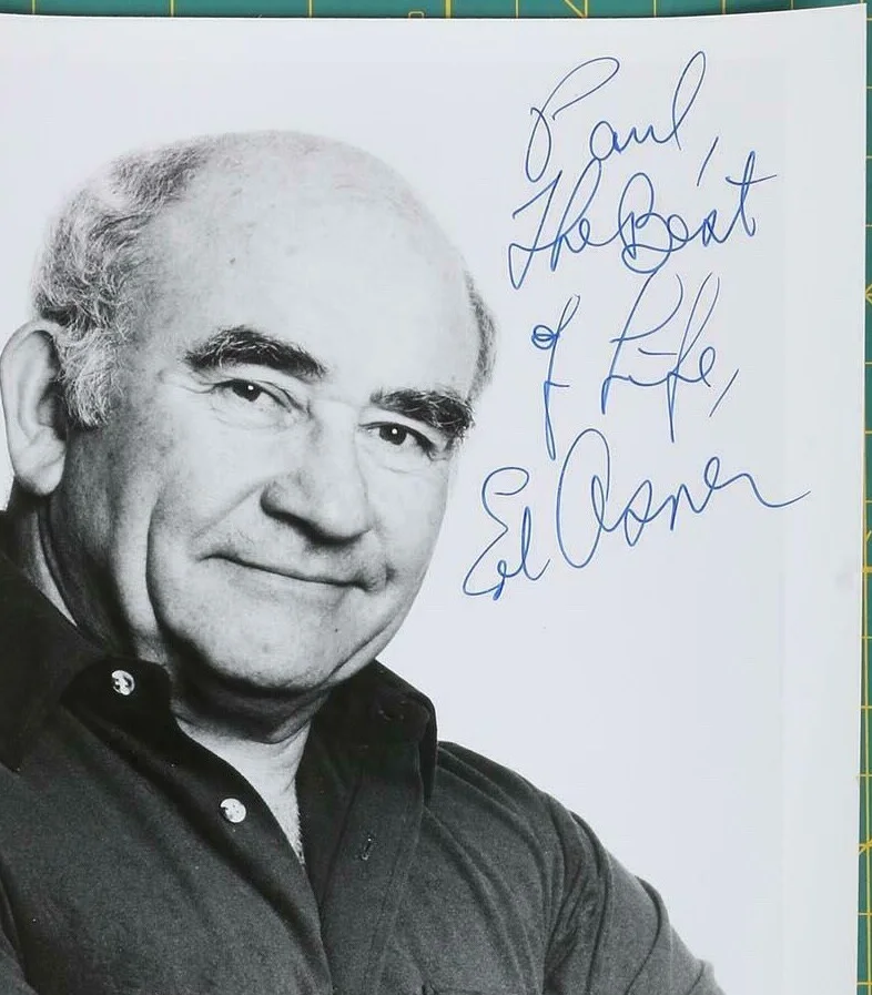 ED ASNER — ED ASNER TELEVISION ACTOR SIGNED INSCRIBED PHOTO 8X10 AUTHENTIC GUARANTEED, image 2