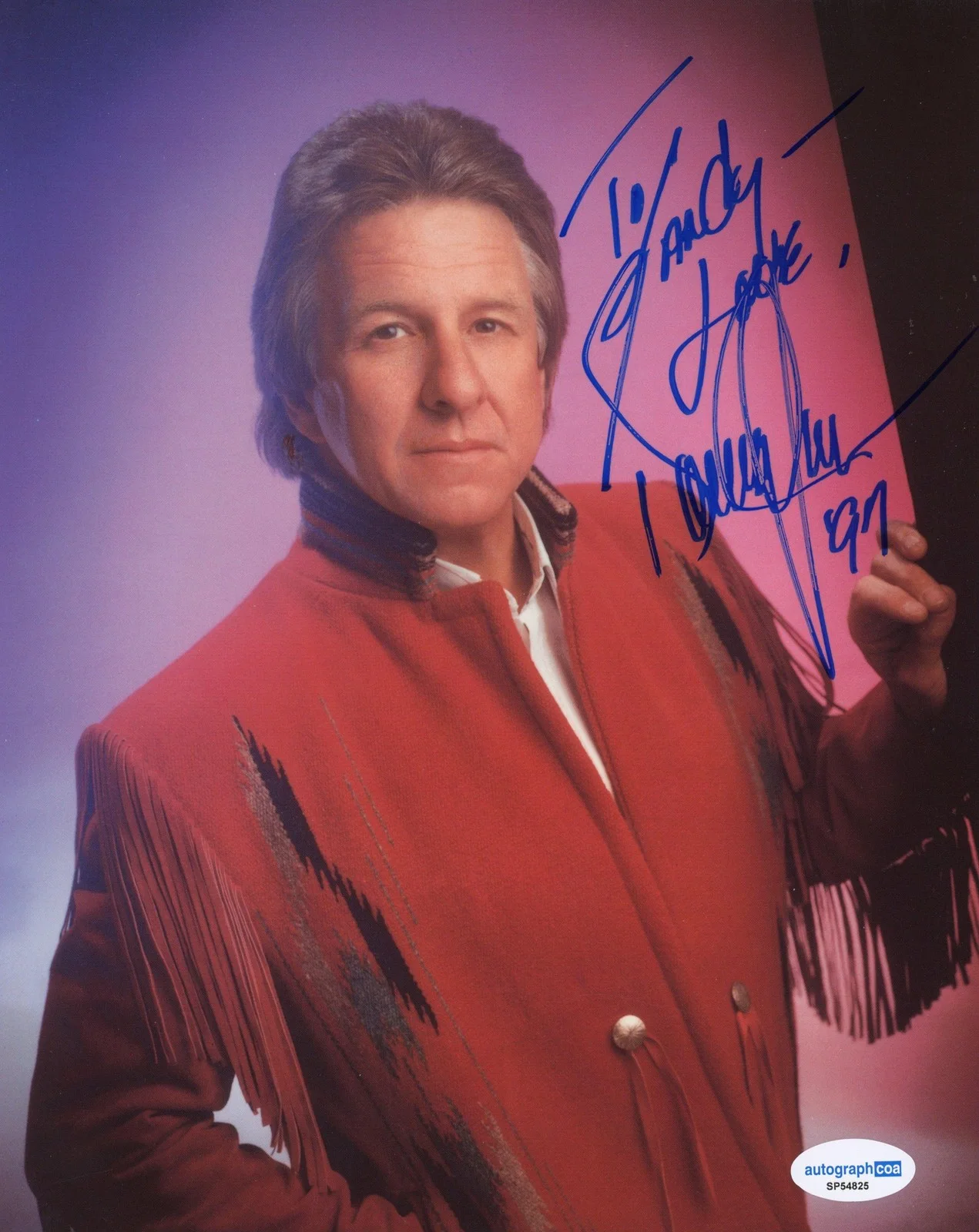 Tommy Cash — Tommy Cash "Six White Horses" Singer AUTOGRAPH Signed 8x10 Photo 'To Sandy' ACOA, изображение 2