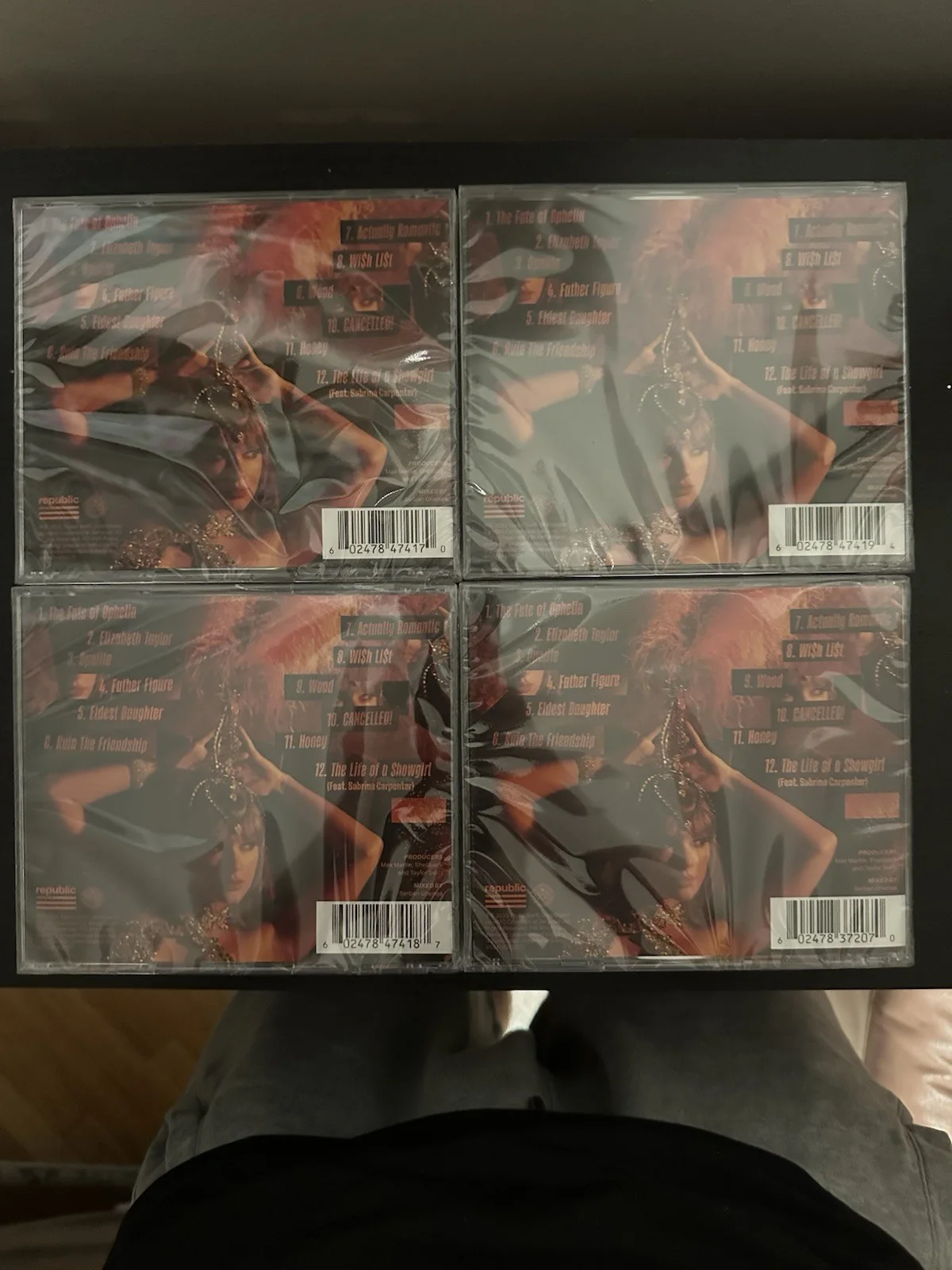 Taylor Swift Life Of A Showgirl Signed CD Set Of 4, изображение 2