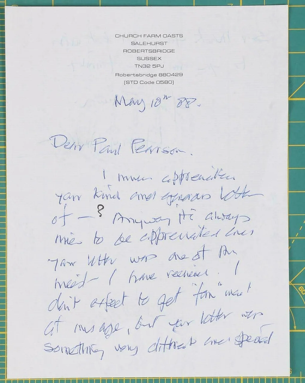 HARRY ANDREWS — HARRY ANDREWS - PHOTOGRAPH SIGNED & INSCRIBED ACCOMPANY SIGNED 2 PAGE LETTER, image 3