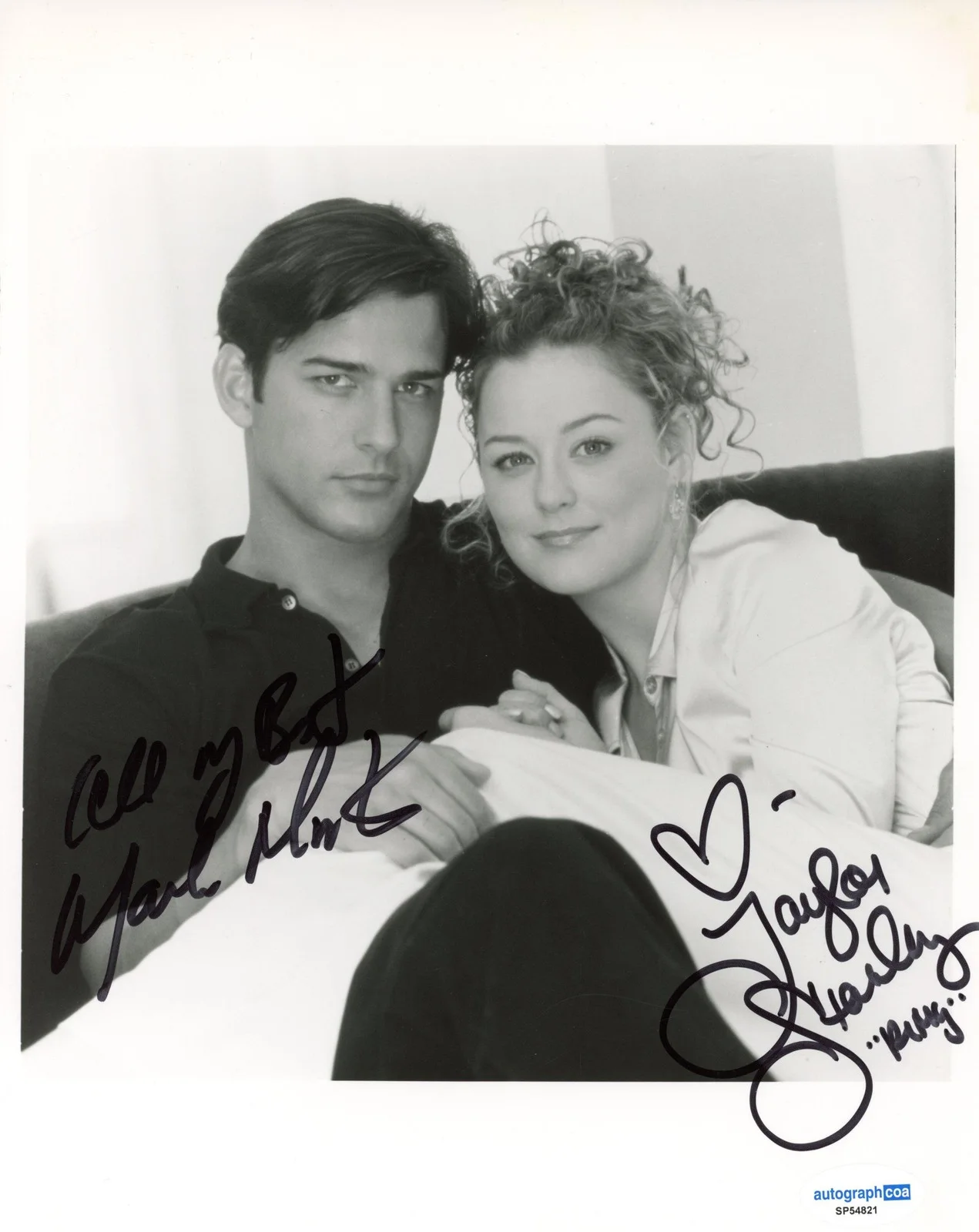 Mark Mortimer, Taylor Stanley — Taylor Stanley & Mark Mortimer "Another World" AUTOGRAPHS Signed 8x10 Photo ACOA, изображение 2
