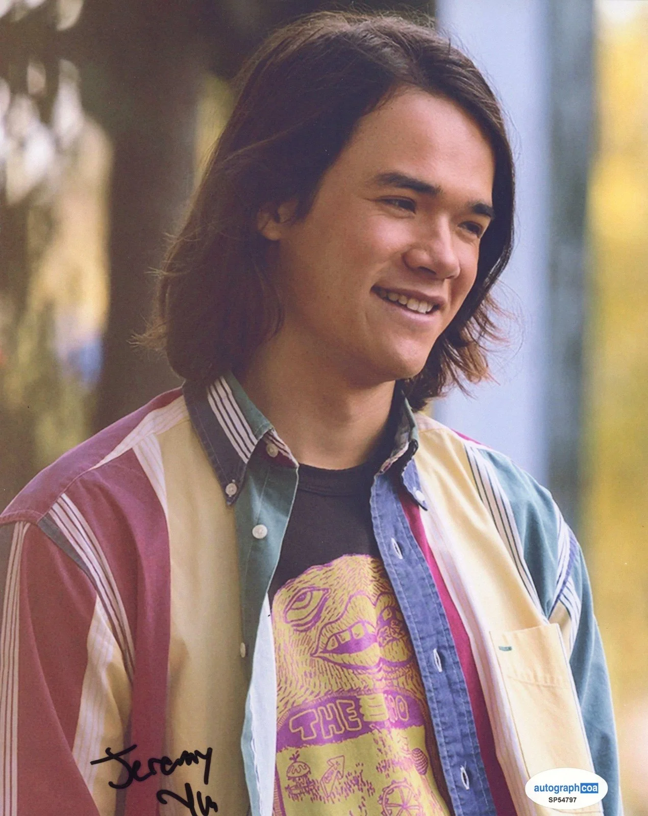 Jeremy Yun — Jeremy Yun "The Runarounds" AUTOGRAPH Signed 'Topher Park' 8x10 Photo ACOA, изображение 2