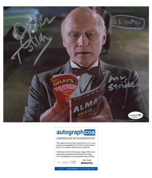 James Tolkan — James Tolkan "Back to the Future" AUTOGRAPH Signed 'Mr. Strickland' 8x10 Photo E