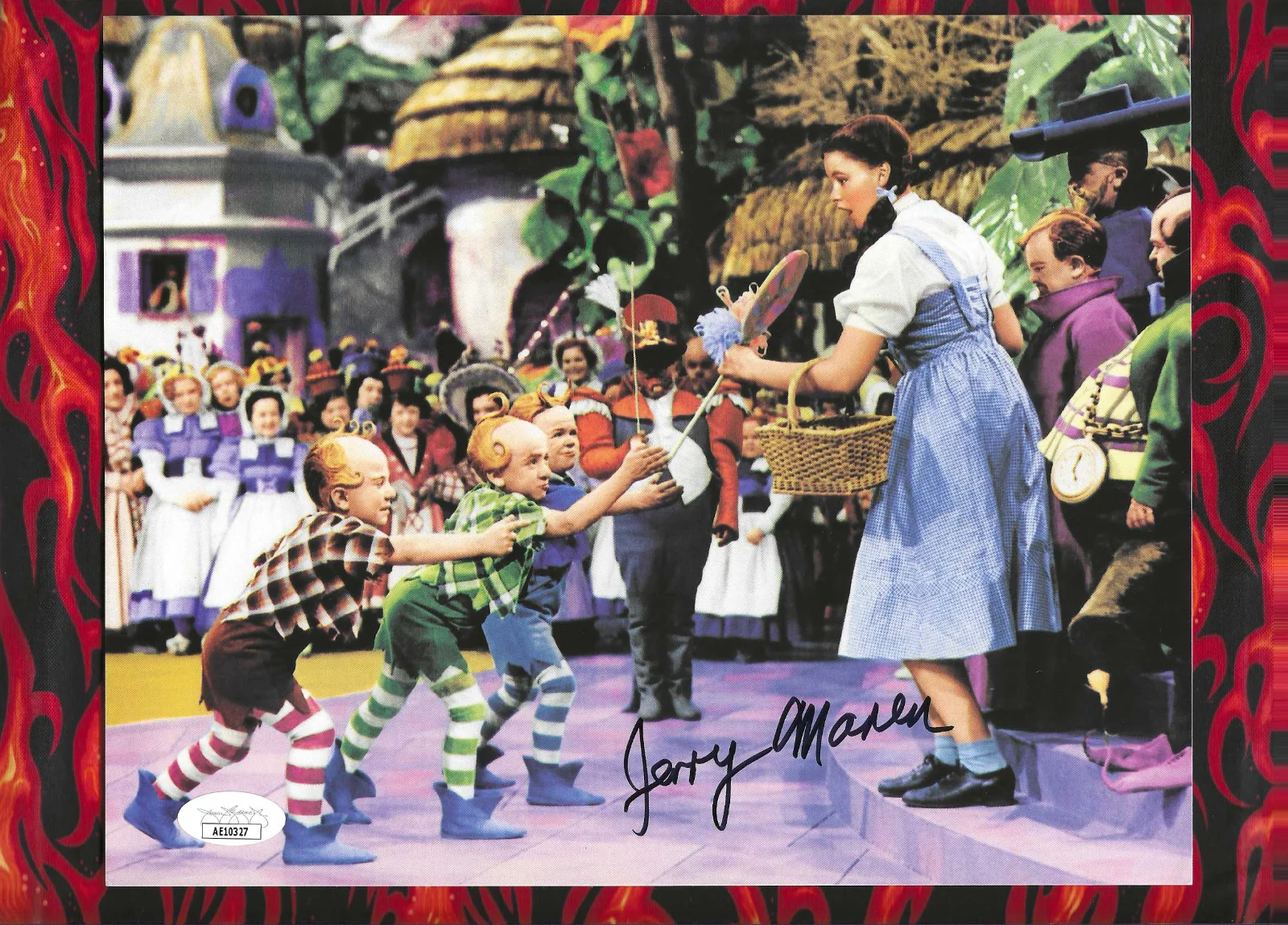 Jerry Maren — Jerry Maren Signed The Wizard of Oz Lollipop Guild 8x10 Photo (JSA COA) Seinfeld, изображение 2
