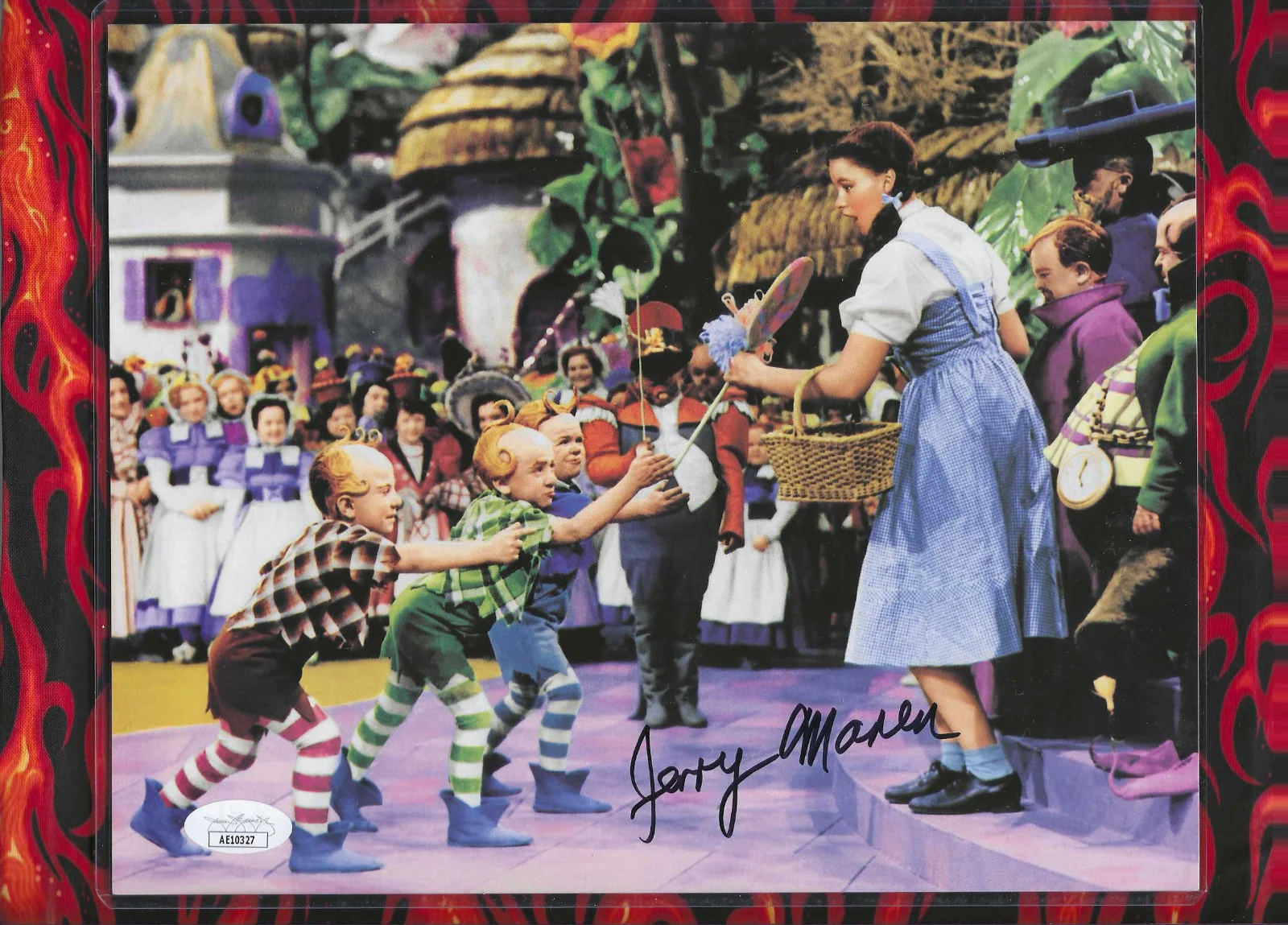 Jerry Maren — Jerry Maren Signed The Wizard of Oz Lollipop Guild 8x10 Photo (JSA COA) Seinfeld, изображение 4
