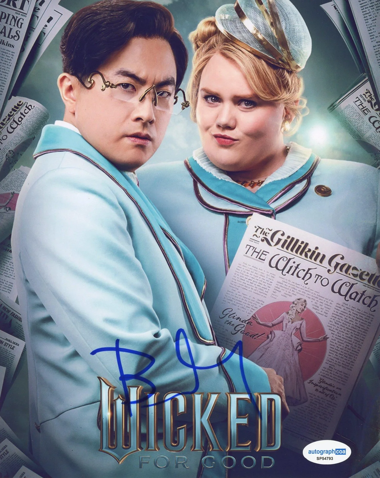 Bowen Yang — Bowen Yang "Wicked: For Good" AUTOGRAPH Signed 'Pfannee' 8x10 Photo ACOA, image 2