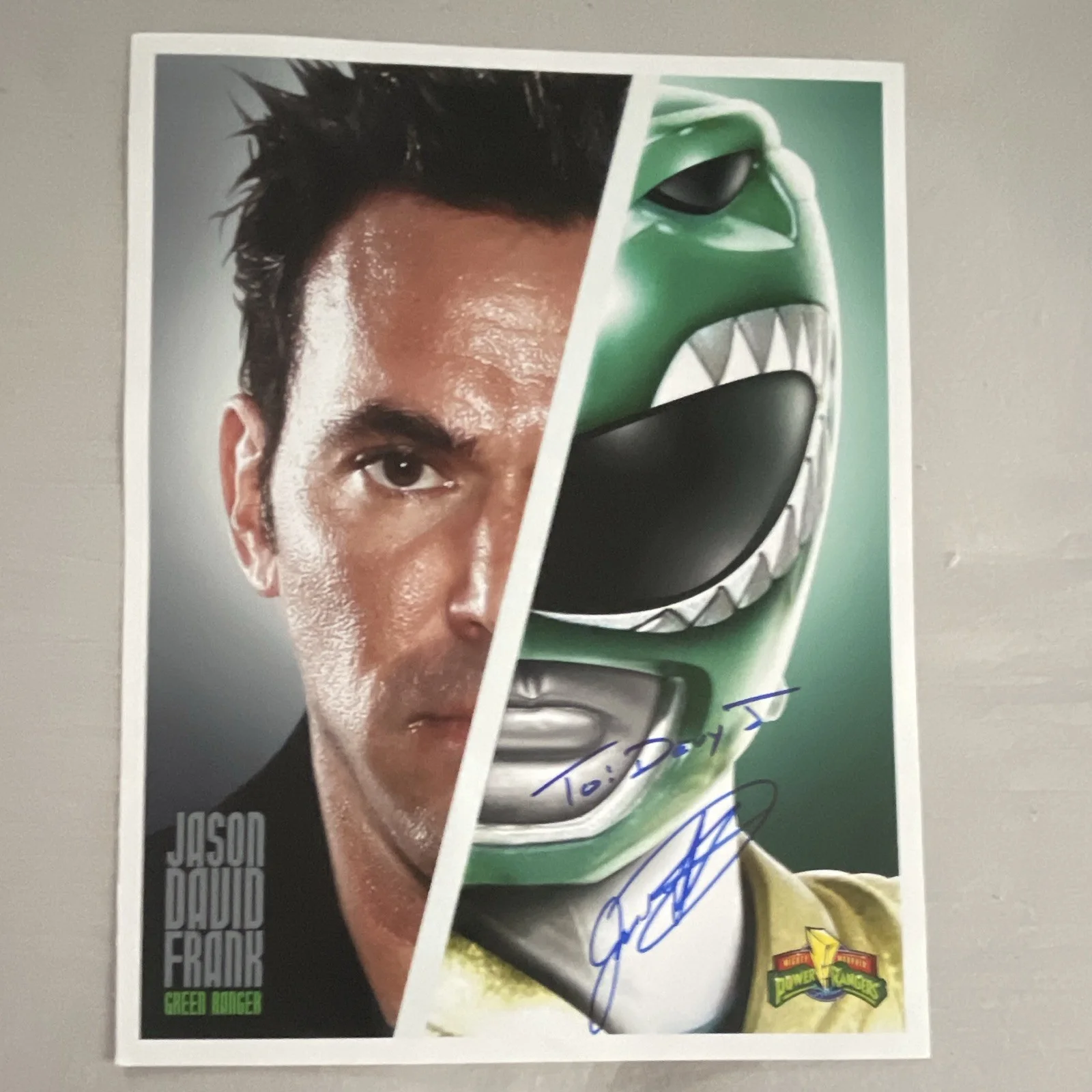 Jason David Frank — Jason David Frank Signed Power Rangers Photo Prints Lot of 5 Autographed., image 4