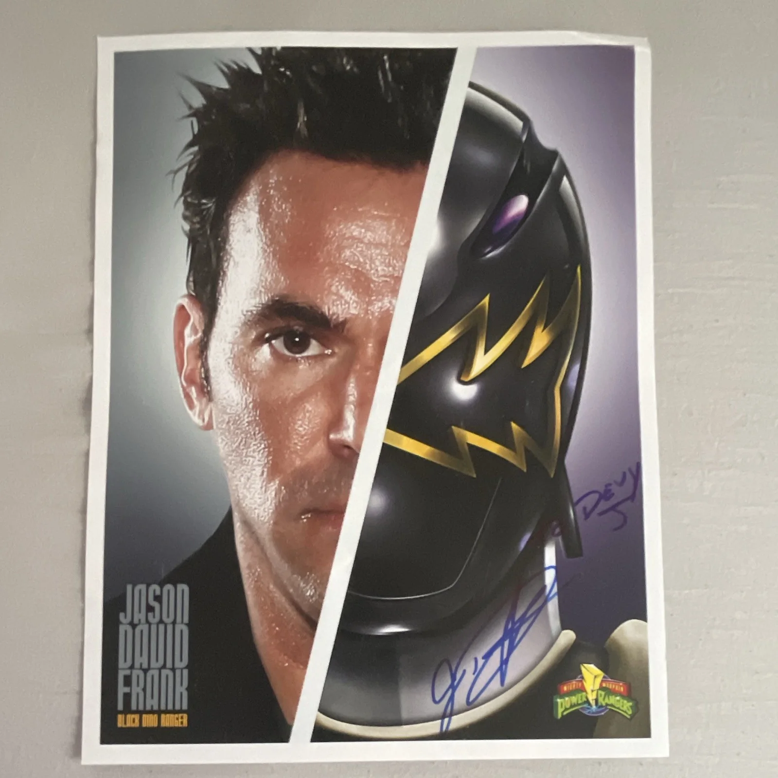Jason David Frank — Jason David Frank Signed Power Rangers Photo Prints Lot of 5 Autographed., image 5