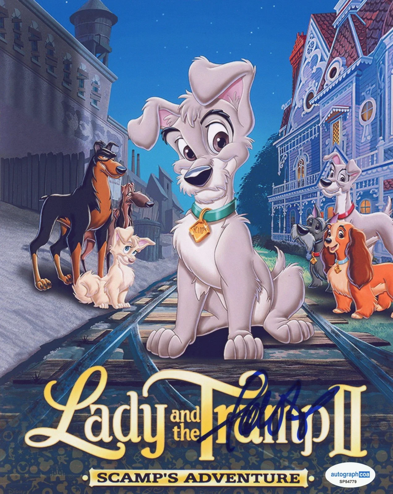 Scott Wolf — Scott Wolf "Lady and the Tramp II: Scamp's Adventure" SIGNED 8x10 Photo ACOA, image 2