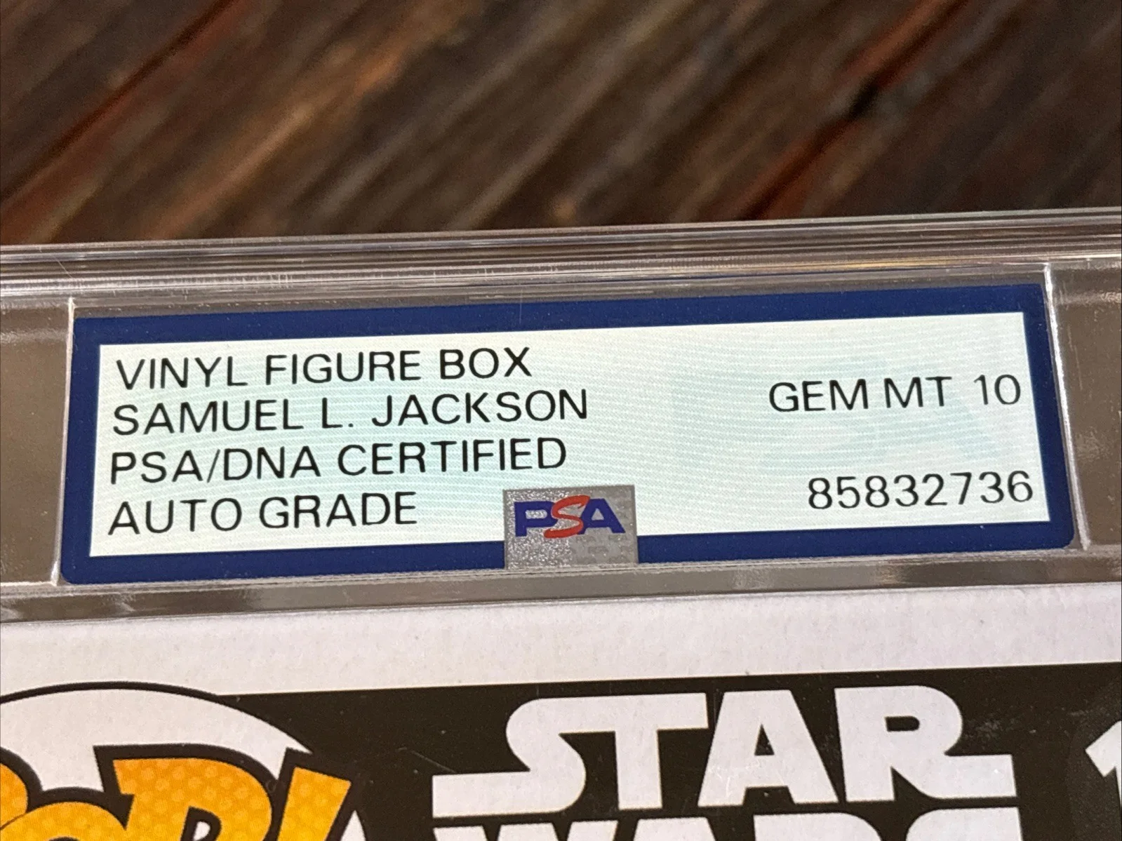 Samuel L. Jackson — SAMUEL L JACKSON SIGNED STAR WARS MACE WINDU 172 FUNKO POP BAS PSA Auto 10 Auth, image 2