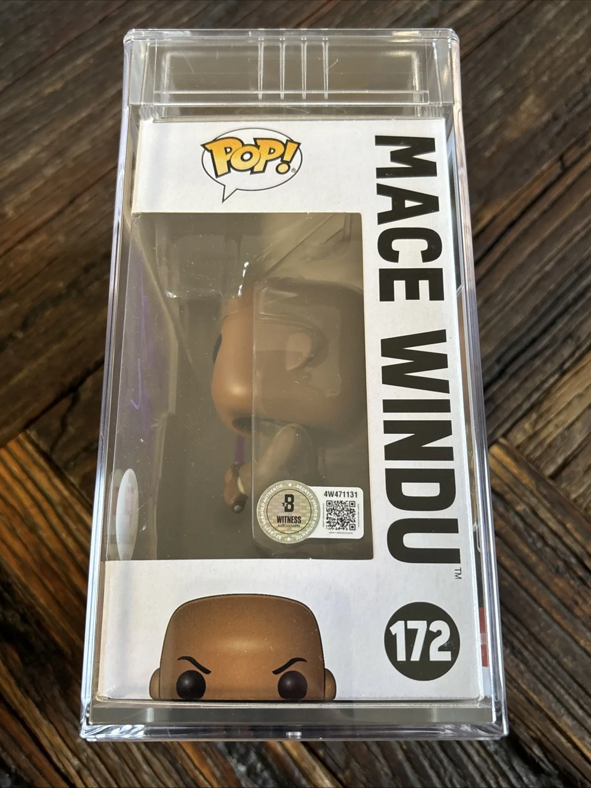 Samuel L. Jackson — SAMUEL L JACKSON SIGNED STAR WARS MACE WINDU 172 FUNKO POP BAS PSA Auto 10 Auth, image 3