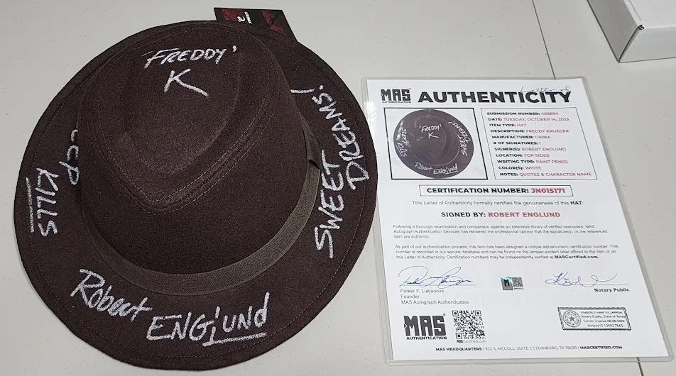 Robert Englund — Robert Englund Signed Autographed Freddy Krueger Hat Nightmare on Elm Street LOA
