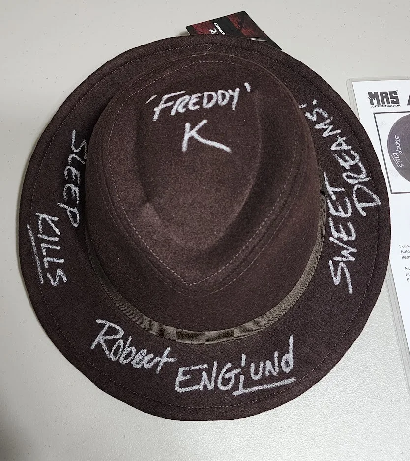 Robert Englund — Robert Englund Signed Autographed Freddy Krueger Hat Nightmare on Elm Street LOA, изображение 3