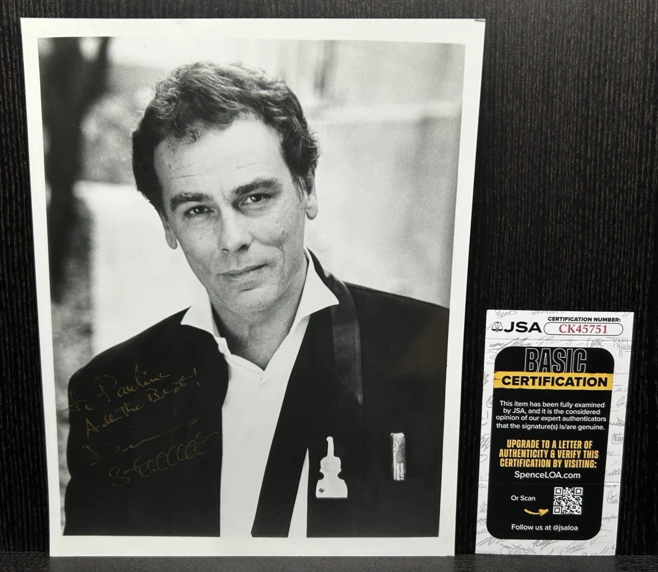 Dean Stockwell — DEAN STOCKWELL HAND SIGNED PHOTO Original Autograph JSA COA Quantum Leap, Dune, изображение 2