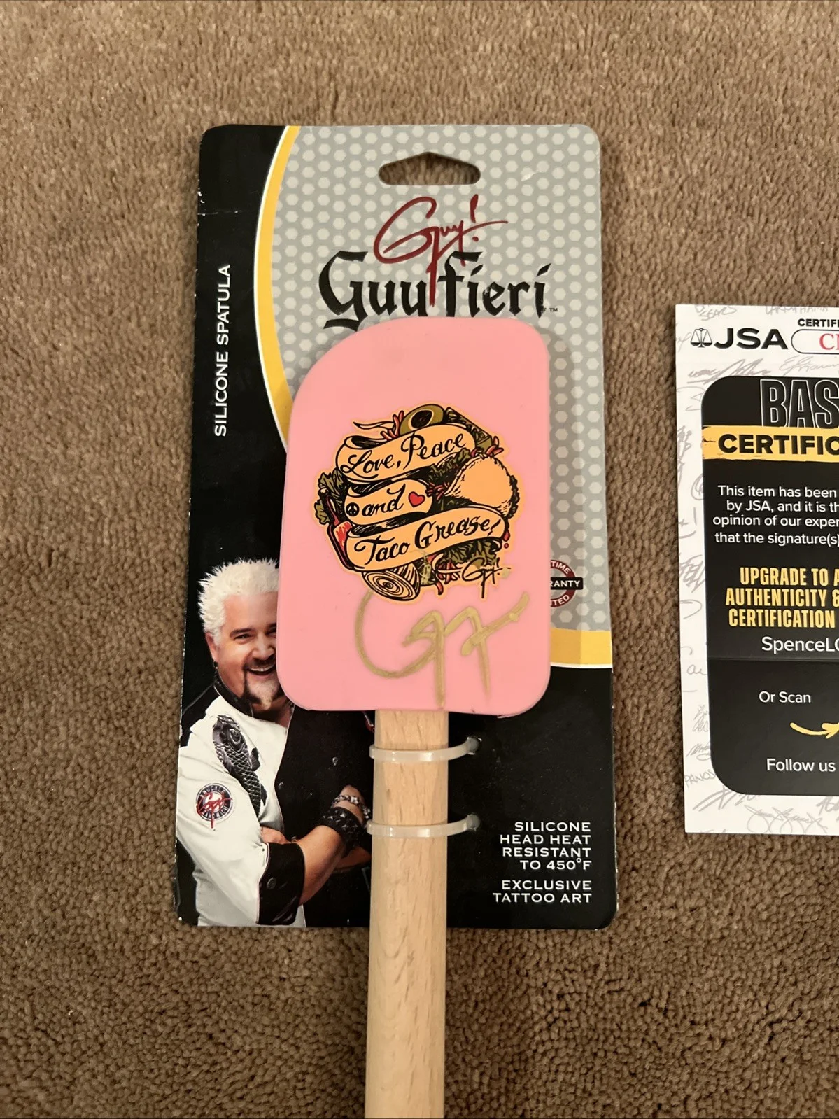 Guy Fieri Autographed Spatula Flavortown Food Network JSA AUTHENTICATION, image 2