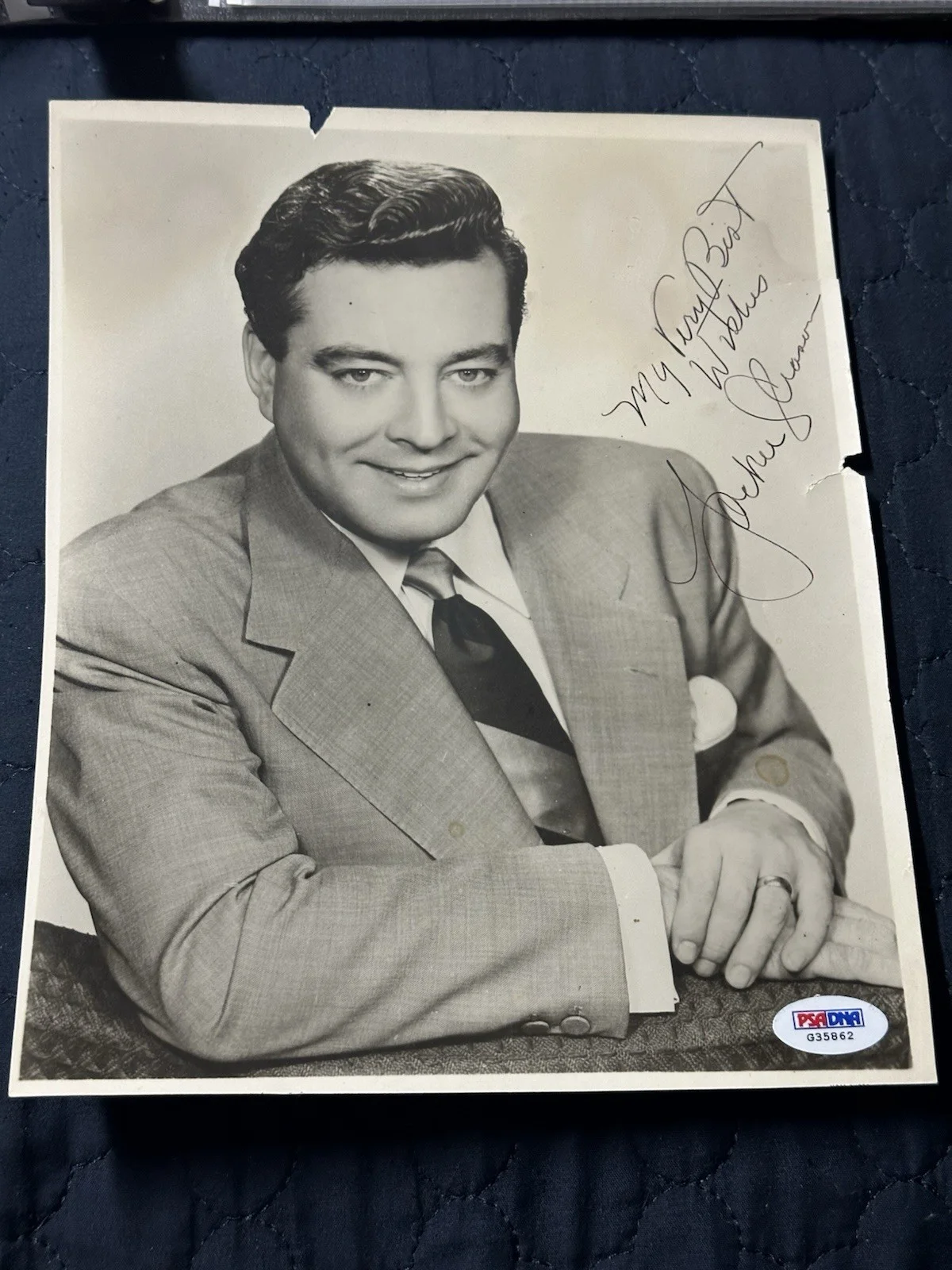 Jackie Gleason — Jackie Gleason ~ Signed Autographed 1950's Vintage Photograph ~ JSA LOA