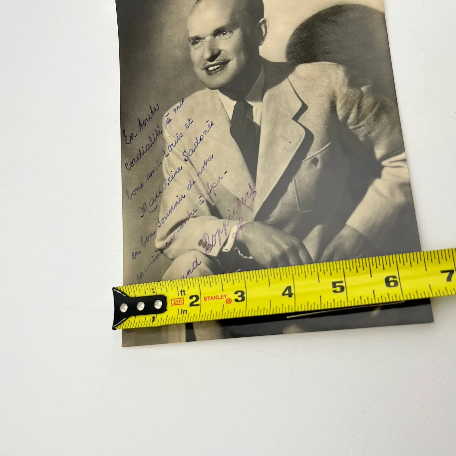 1943 Fernand Coppieters Signed Belgian Jazz Pianist Photo Autograph VTG RARE, изображение 4