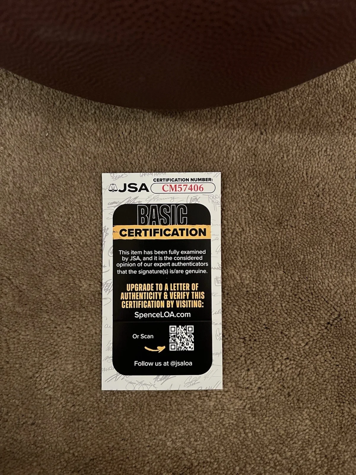 Dave Portnoy Autographed Football Barstool Pizza Review Patriots Michigan JSA, изображение 2