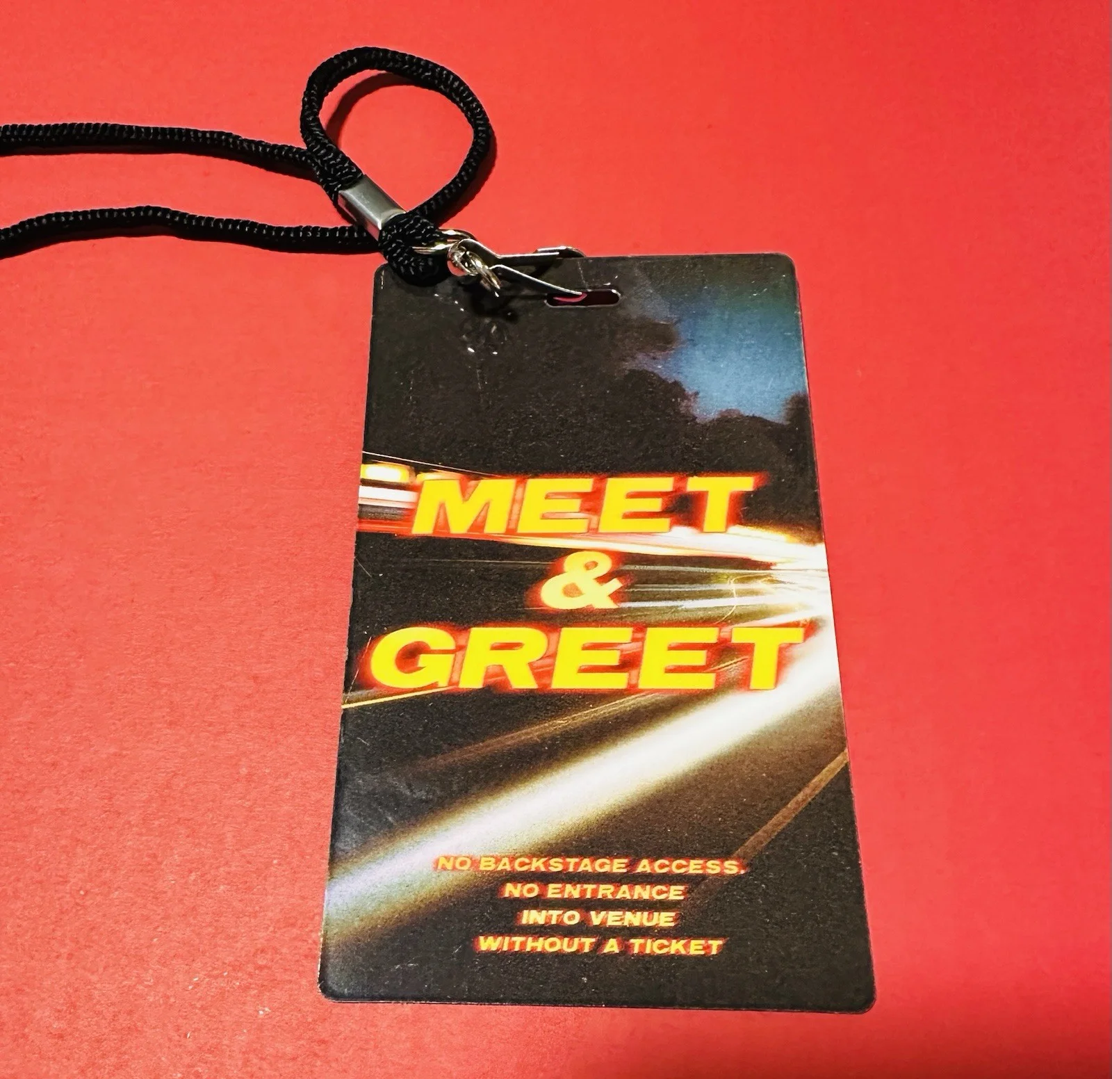 Mitchell Tenpenny Signed Meet & Greet Pass Lanyard 2026 Tour Backstage Ticket, image 2