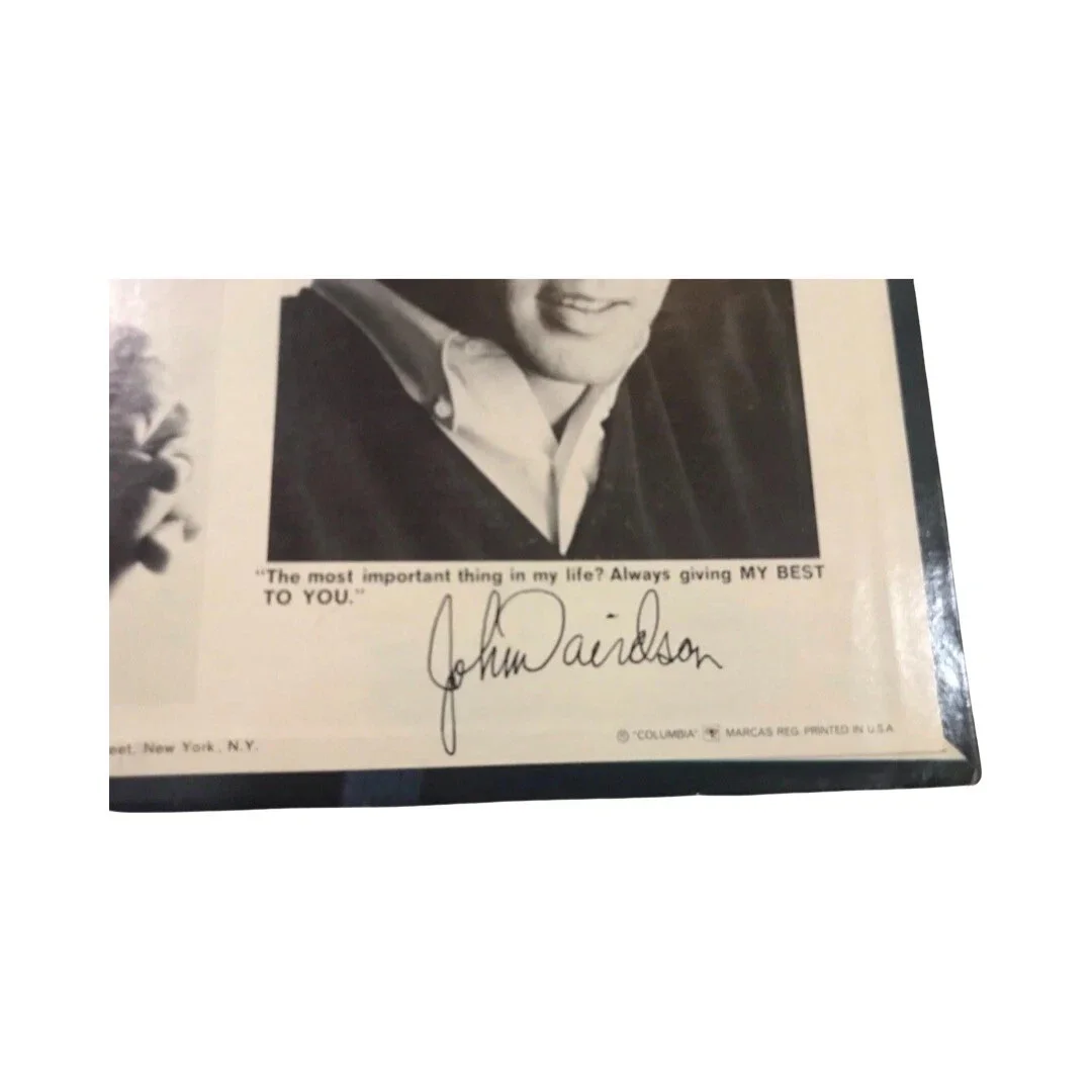 John Davidson Carol Burnett Record Albums 2 Signed Autograph Vintage 1960s Set 4, изображение 3