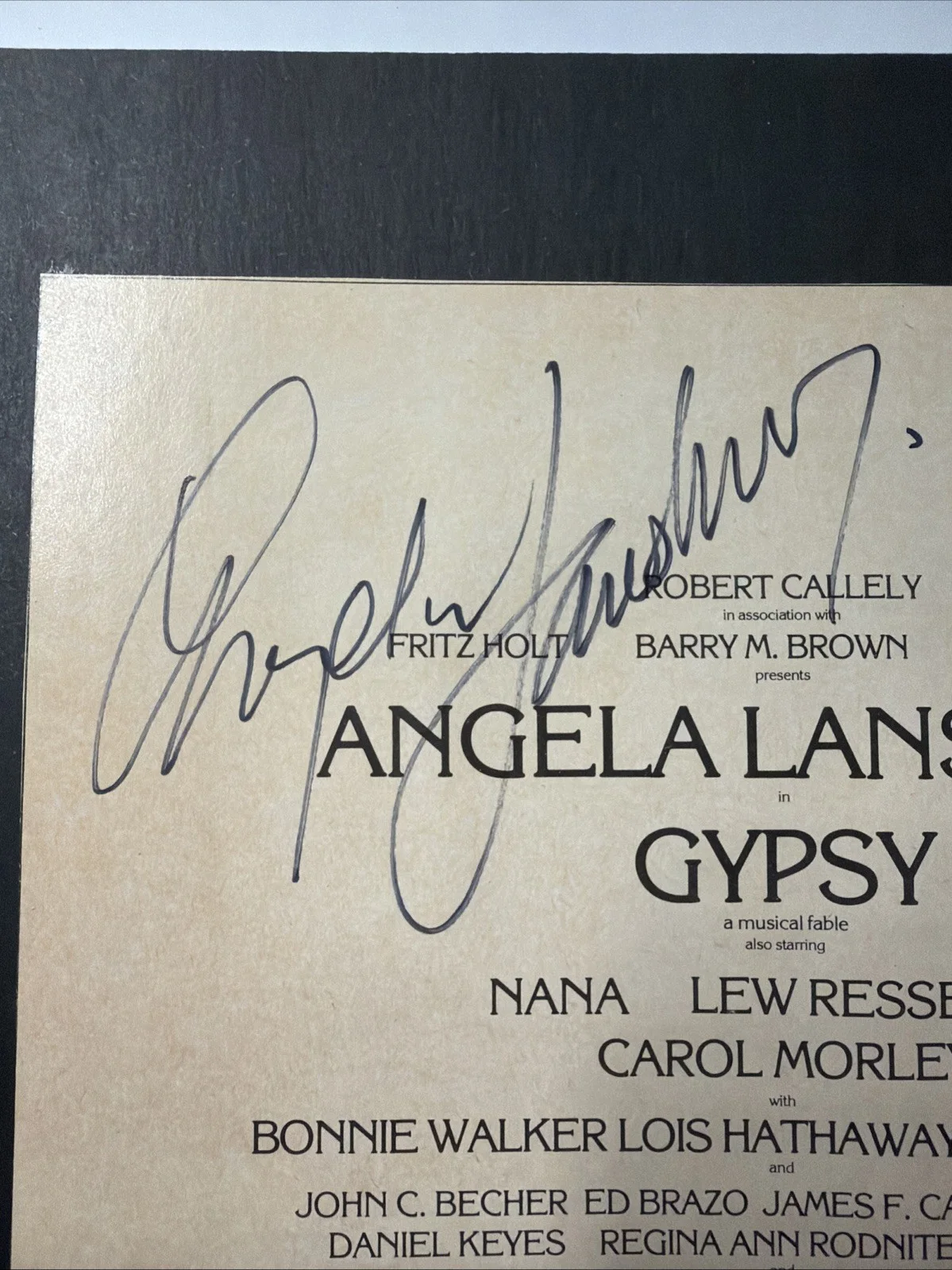 Angela Lansbury — Angela Lansbury Signed Autographed “Gypsy” Playbill Cover 1978 8x11”, image 2