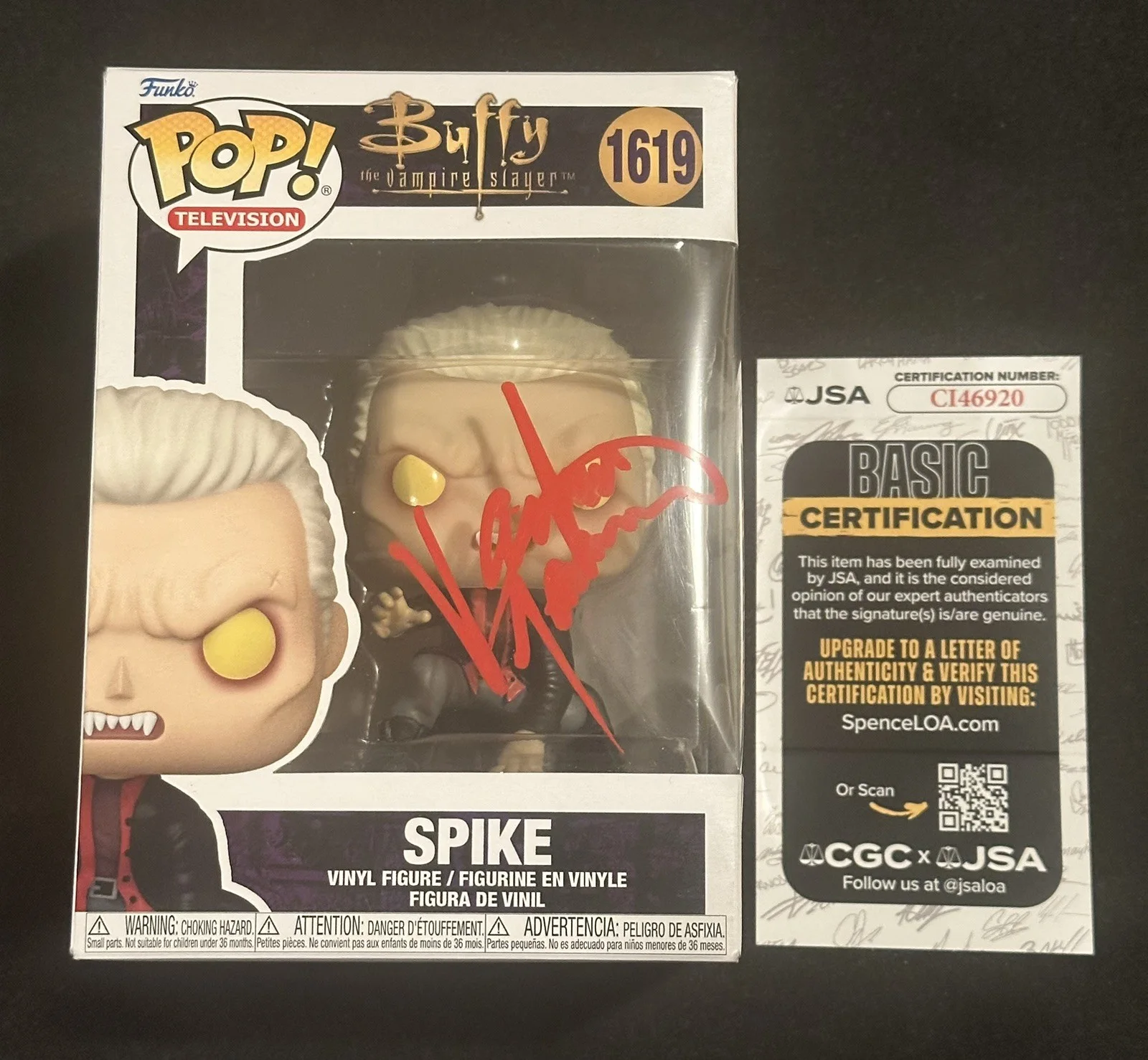 James Marsters — James Marsters Autograph Signed Buffy The Vampire Slayer Funko Pop JSA COA