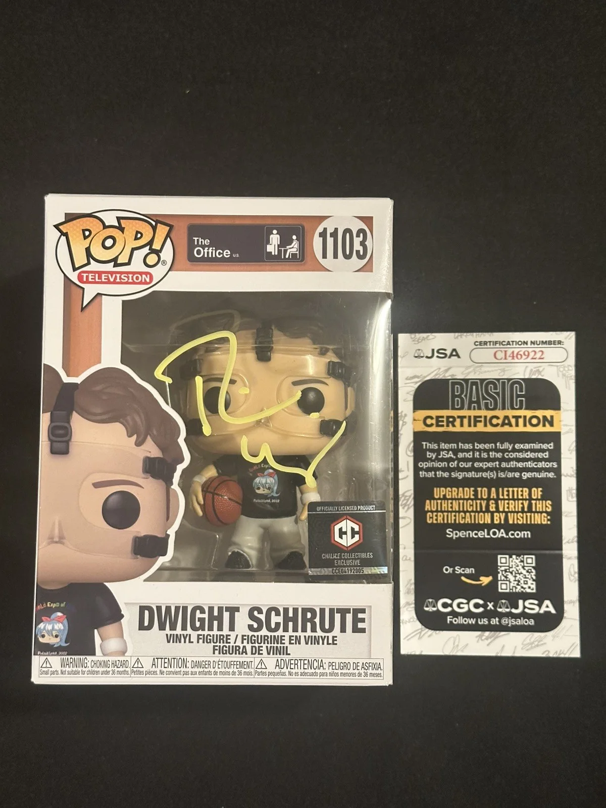 Rainn Wilson — Rainn Wilson Autograph Signed Dwight Schrute The Office Funko Pop JSA COA