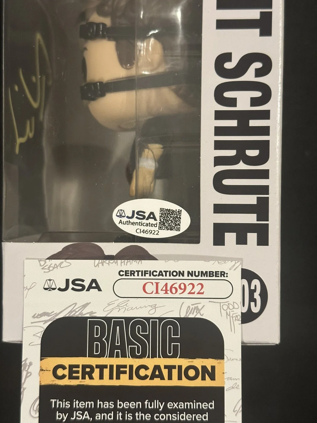 Rainn Wilson — Rainn Wilson Autograph Signed Dwight Schrute The Office Funko Pop JSA COA, image 4