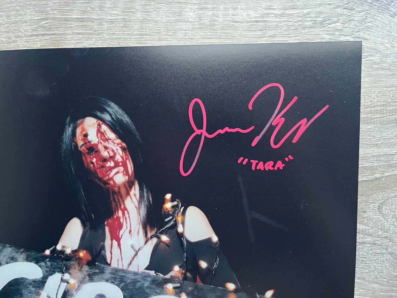 Jenna Kanell — Jenna Kanell Signed Terrifier 11x14 Photo JSA COA Tara Art The Clown Horror Auto, изображение 3