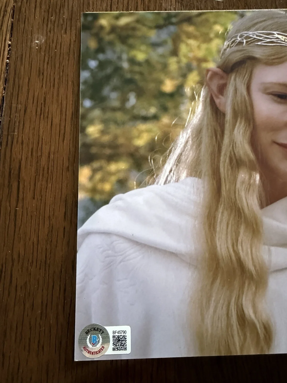 Cate Blanchett Autographed 8x10 Photo LOTR Beckett COA, image 2