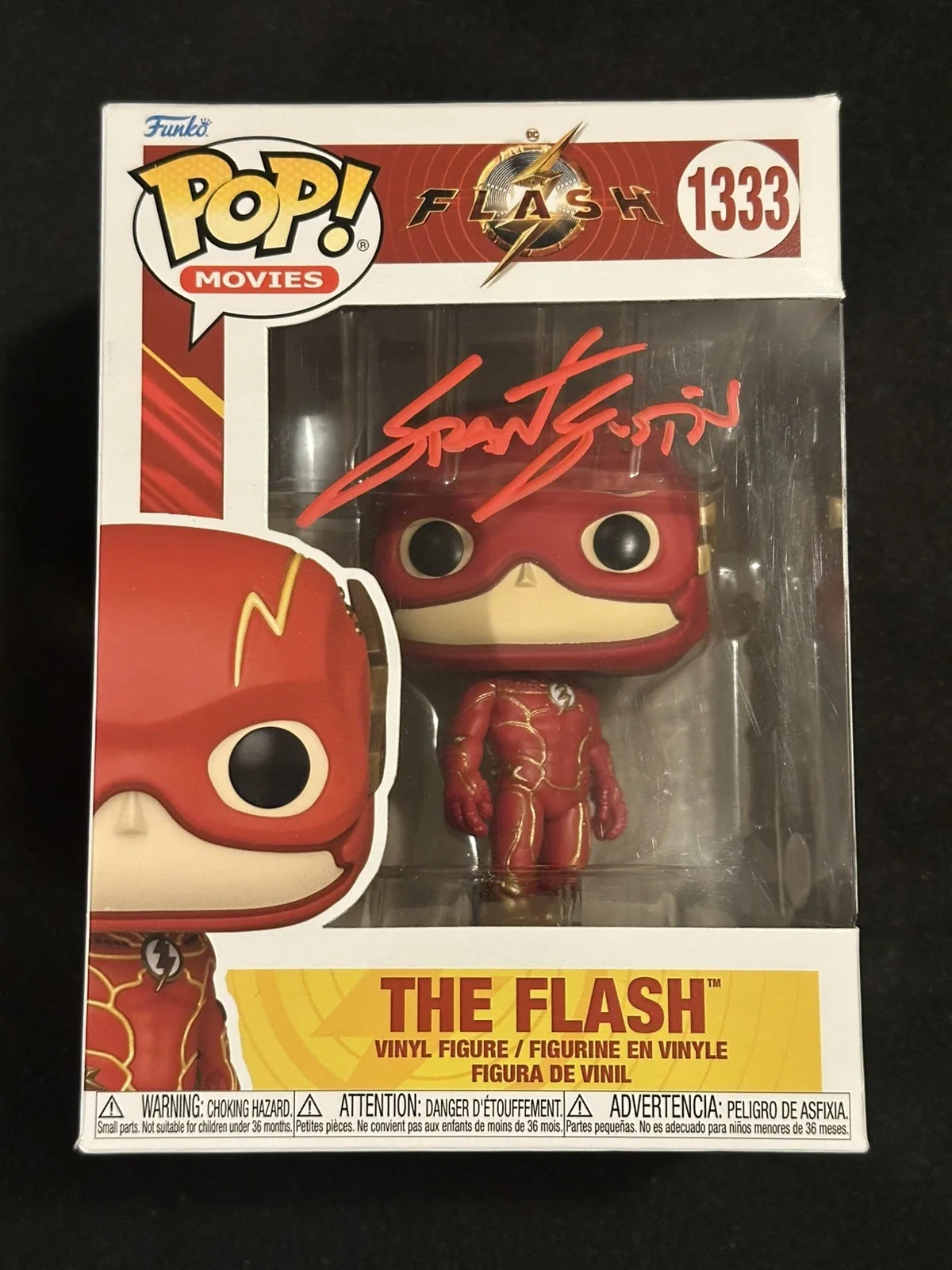 Grant Gustin — Grant Gustin Autograph Signed The Flash Funko Pop JSA COA, image 2