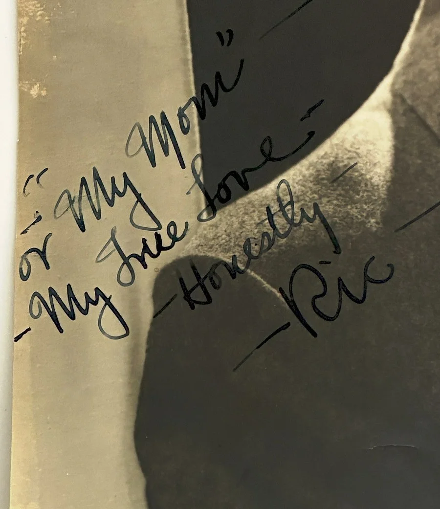 Ric Roman — Vintage Ric Roman Signed to Mom 1950s George Hurrell 9.75x13 Portrait Photo, изображение 2