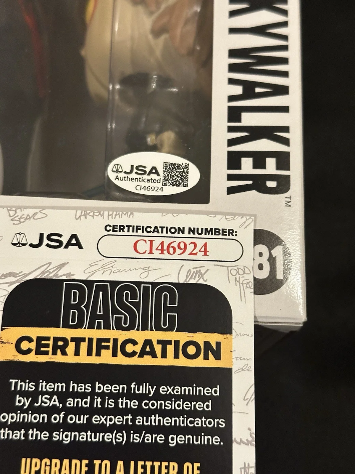 Hayden Christensen — Hayden Christensen Autograph Signed Star Wars Funko Pop JSA COA, image 5