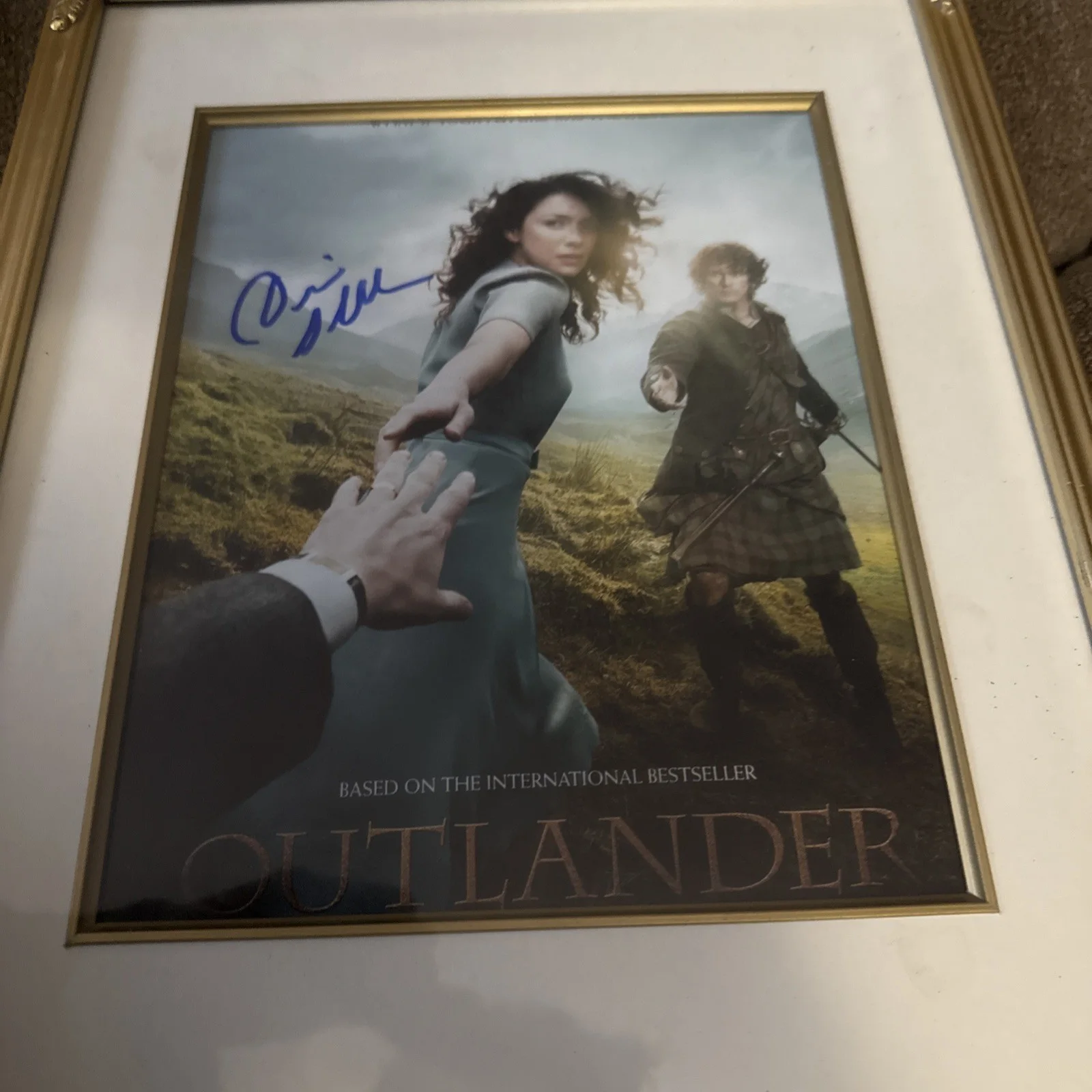 Diana Gabaldon Signed 11x14 Photo Outlander Poster Framed, изображение 3