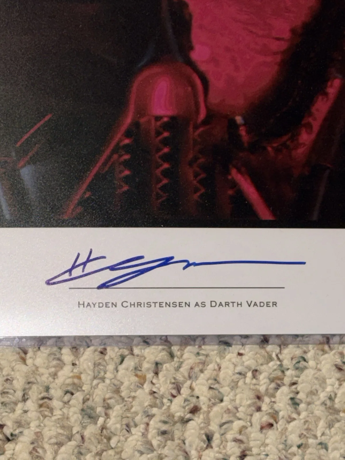 Hayden Christensen Signed Theater Wide Official Pix 11x14 Darth Vader, изображение 2