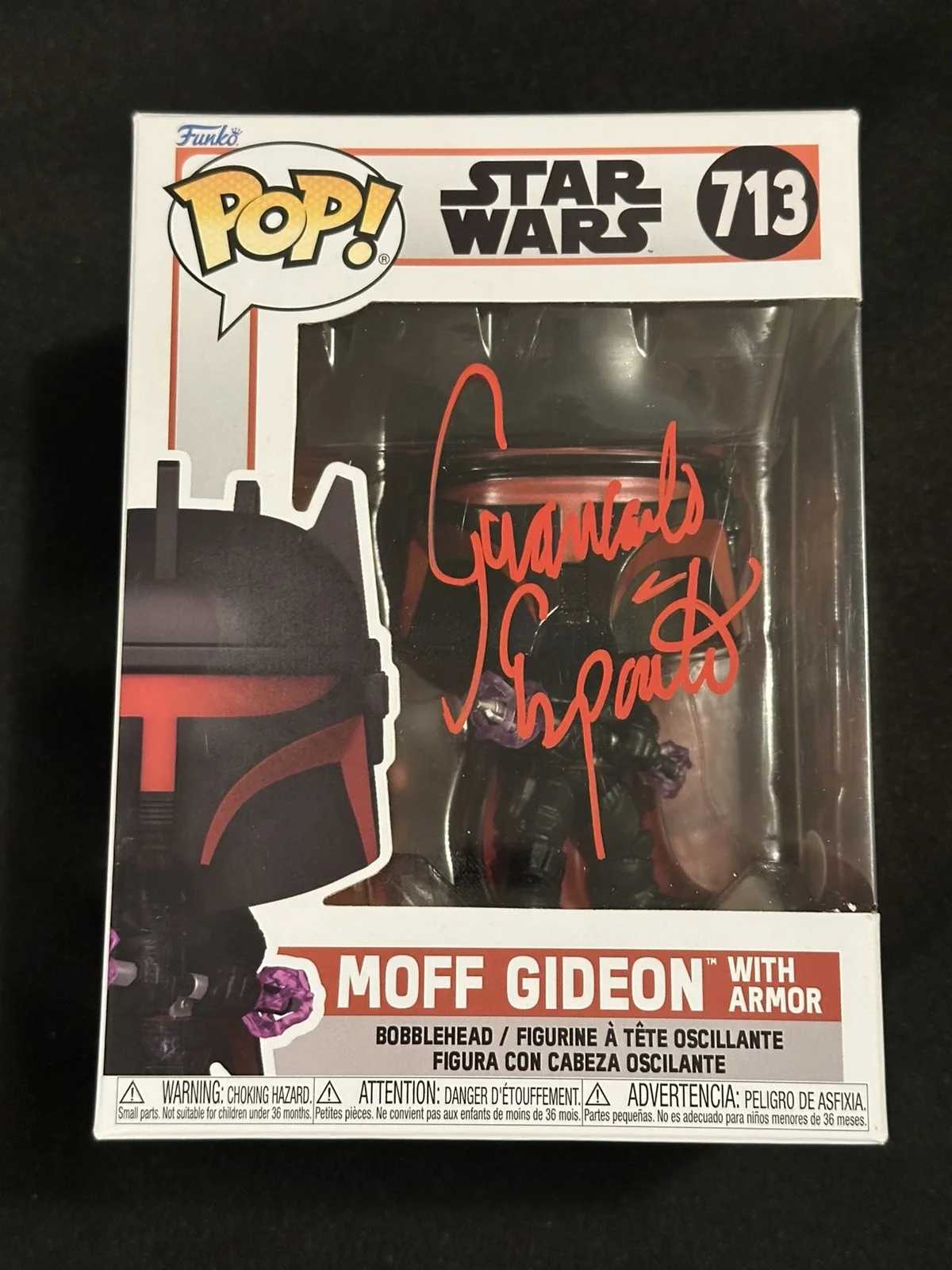 Giancarlo Esposito — Giancarlo Esposito Autograph Signed Star Wars Funko Pop JSA COA, изображение 2