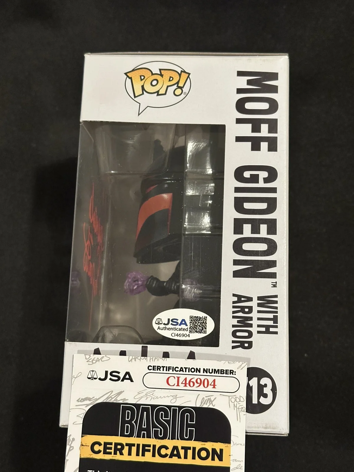 Giancarlo Esposito — Giancarlo Esposito Autograph Signed Star Wars Funko Pop JSA COA, изображение 4