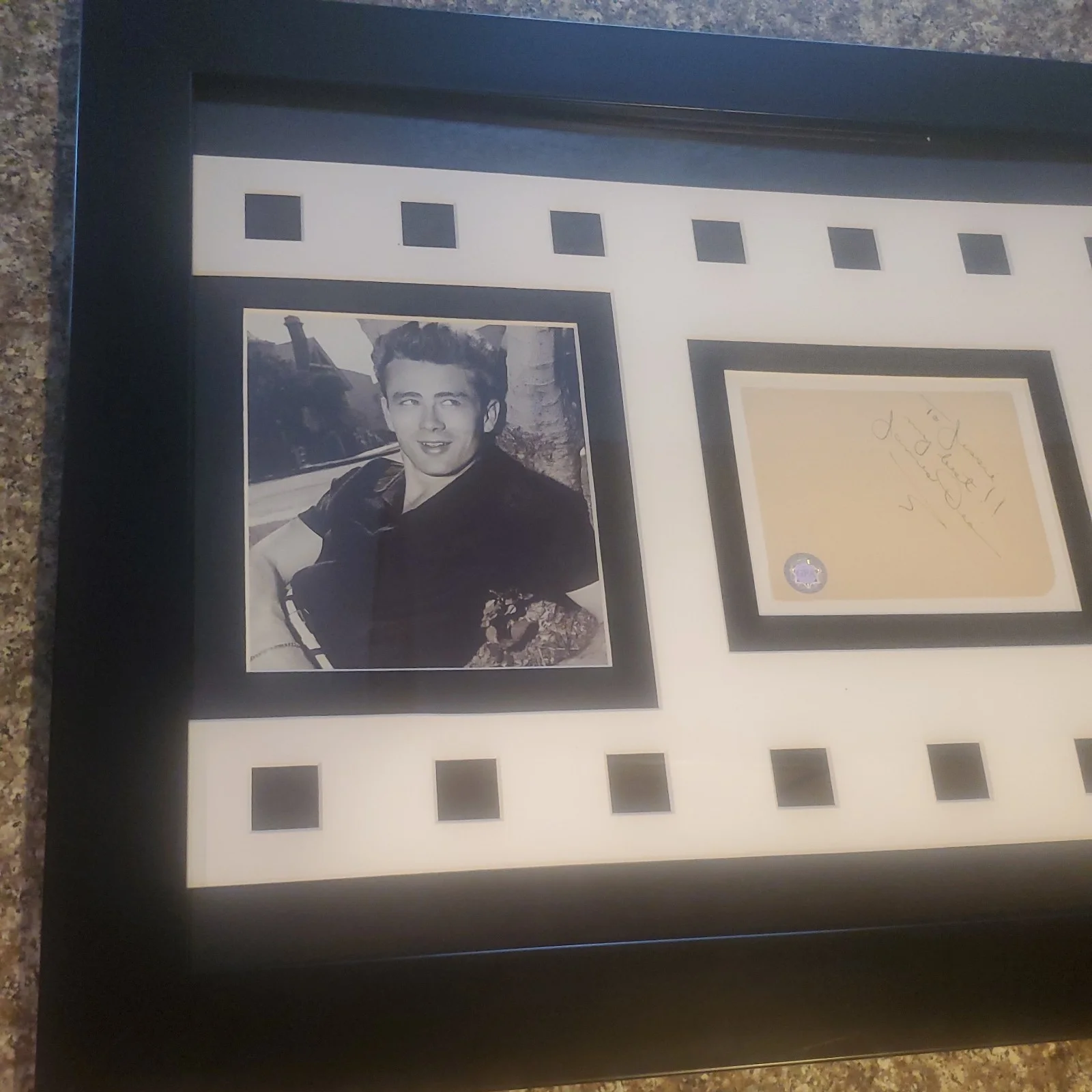 James Dean — JAMES DEAN SIGNED CUT - MUSEUM FRAMED - w/ GFA COA, image 5
