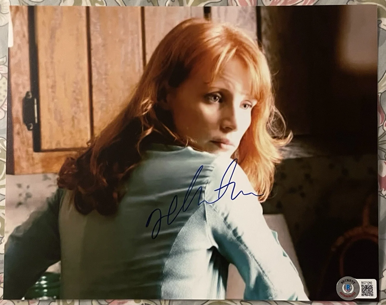 Jessica Chastain — Jessica Chastain Actress Signed Autographed 8x10 Photo Beckett BAS COA