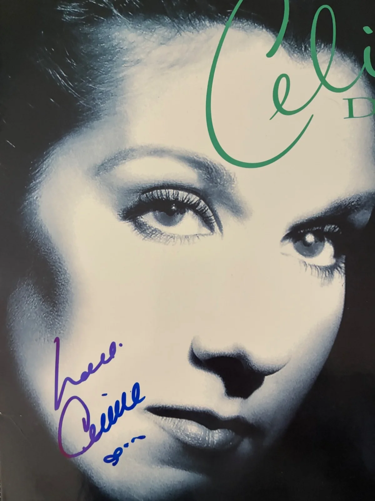 CELINE DION Signed Vinyl 12" IT'S ALL COMING BACK TO ME NOW Autographed 1996 LP, изображение 2