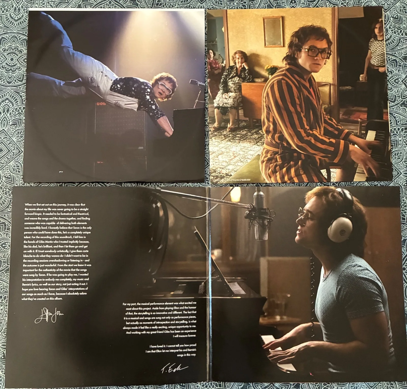 Tarpon Egerton — Taron Egerton Signed Rocketman Vinyl LP Album Soundtrack with COA Elton Joh, изображение 5