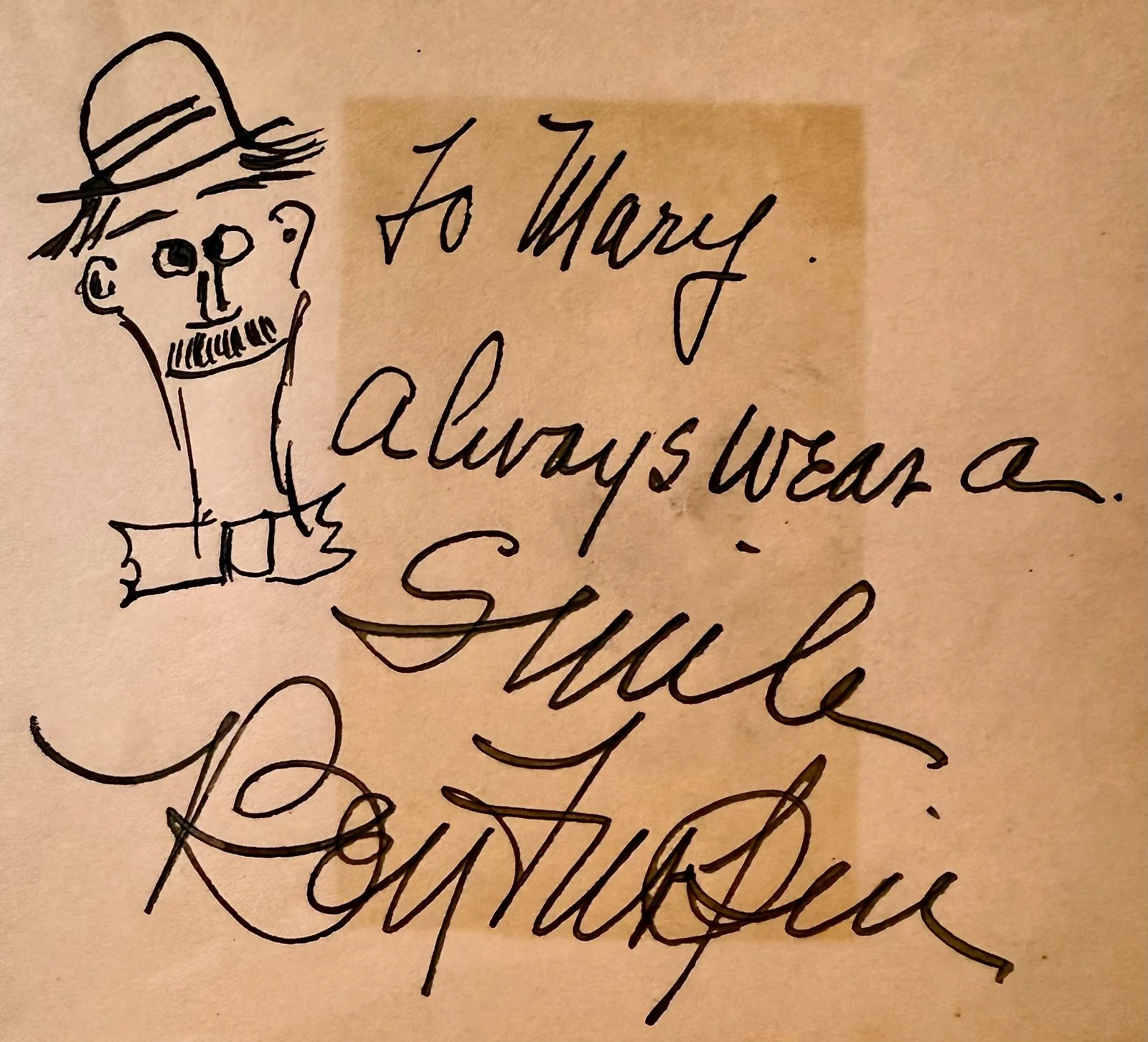 Ben Turpin — BEN TURPIN Autograph Signed 4x5 ALBUM PAGE Mr. FLIP Laurel & Hardy KEYSTONE KOPS, изображение 2
