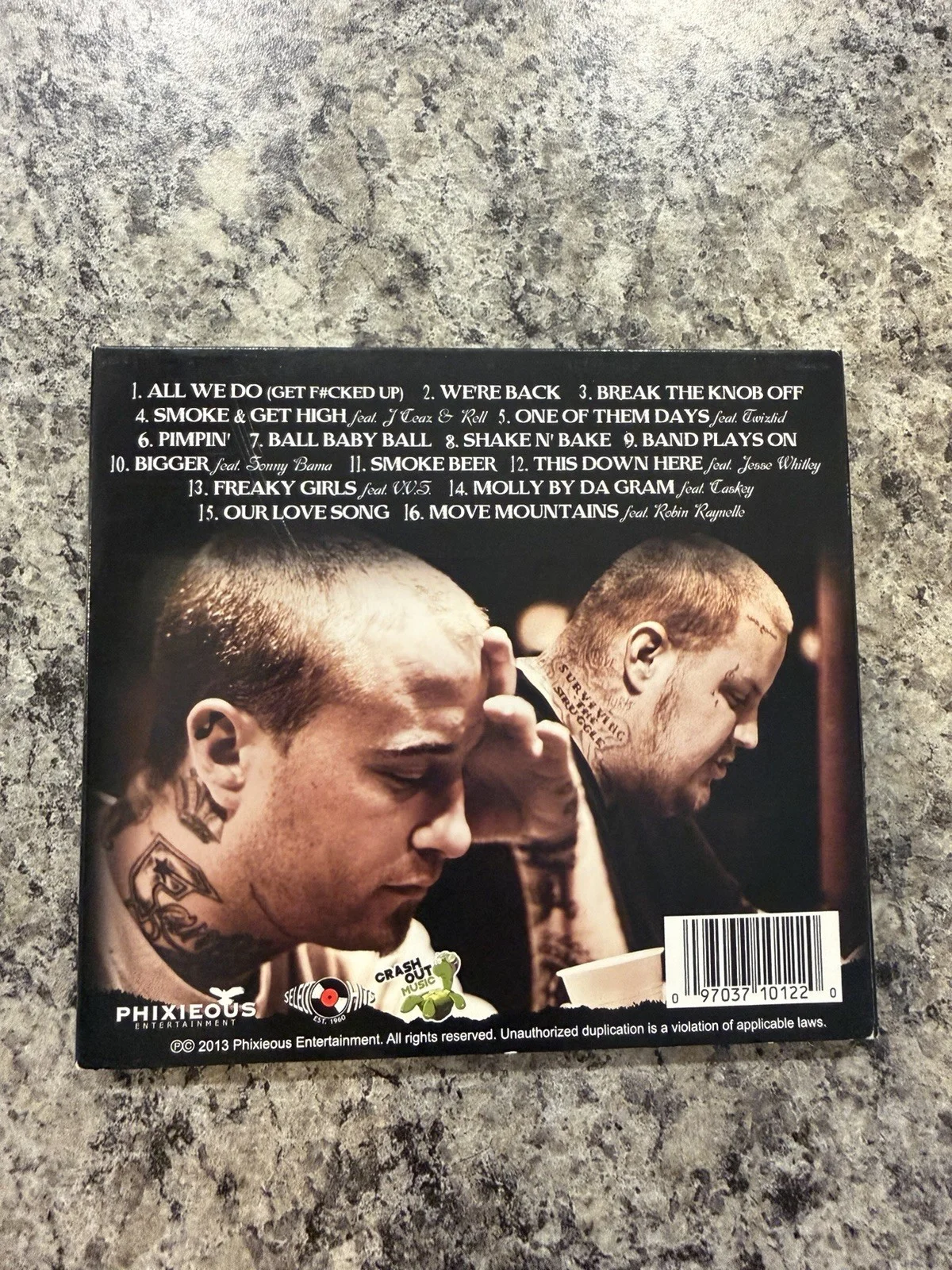 Lil Wyte & Jelly Roll No Filter CD Autographed Signed by Both Artists 2013, image 2